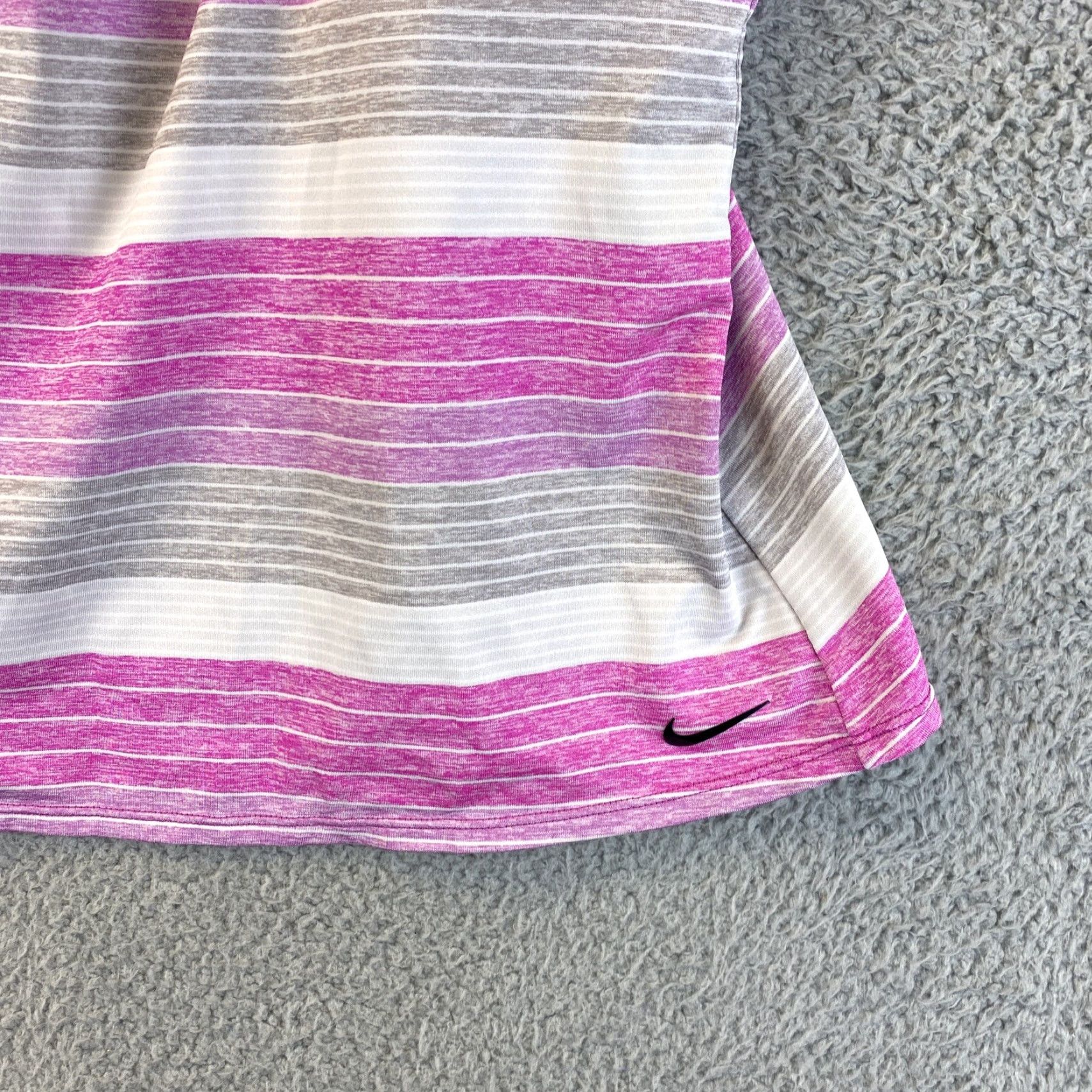 Nike Women's Nike Dri-Fit Tank Top Racer Back XL Purple Gray 51-25 Size XL / US 12-14 / IT 48-50 - 2 Thumbnail