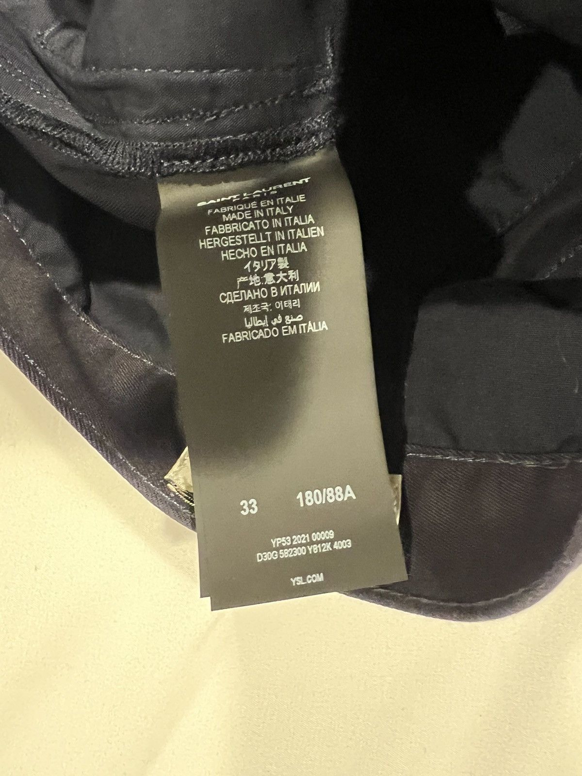 Saint Laurent Paris Saint Laurent cotton twill pants. 33. $1190 Size US 33 - 7 Thumbnail