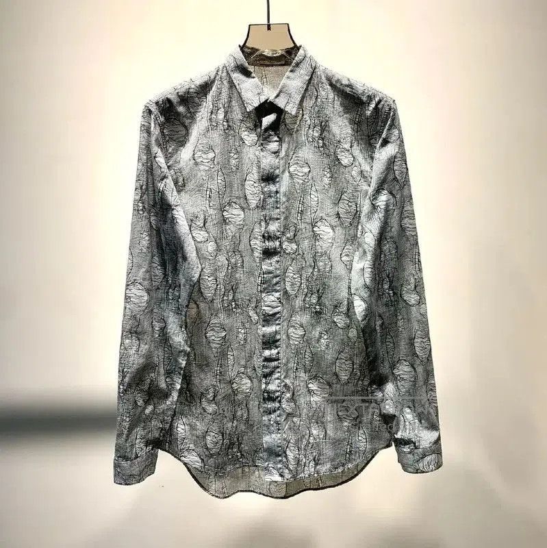 Other Dior Gray Cotton Long Sleeve Shirt for Men . Size US M / EU 48-50 / 2 - 1 Thumbnail