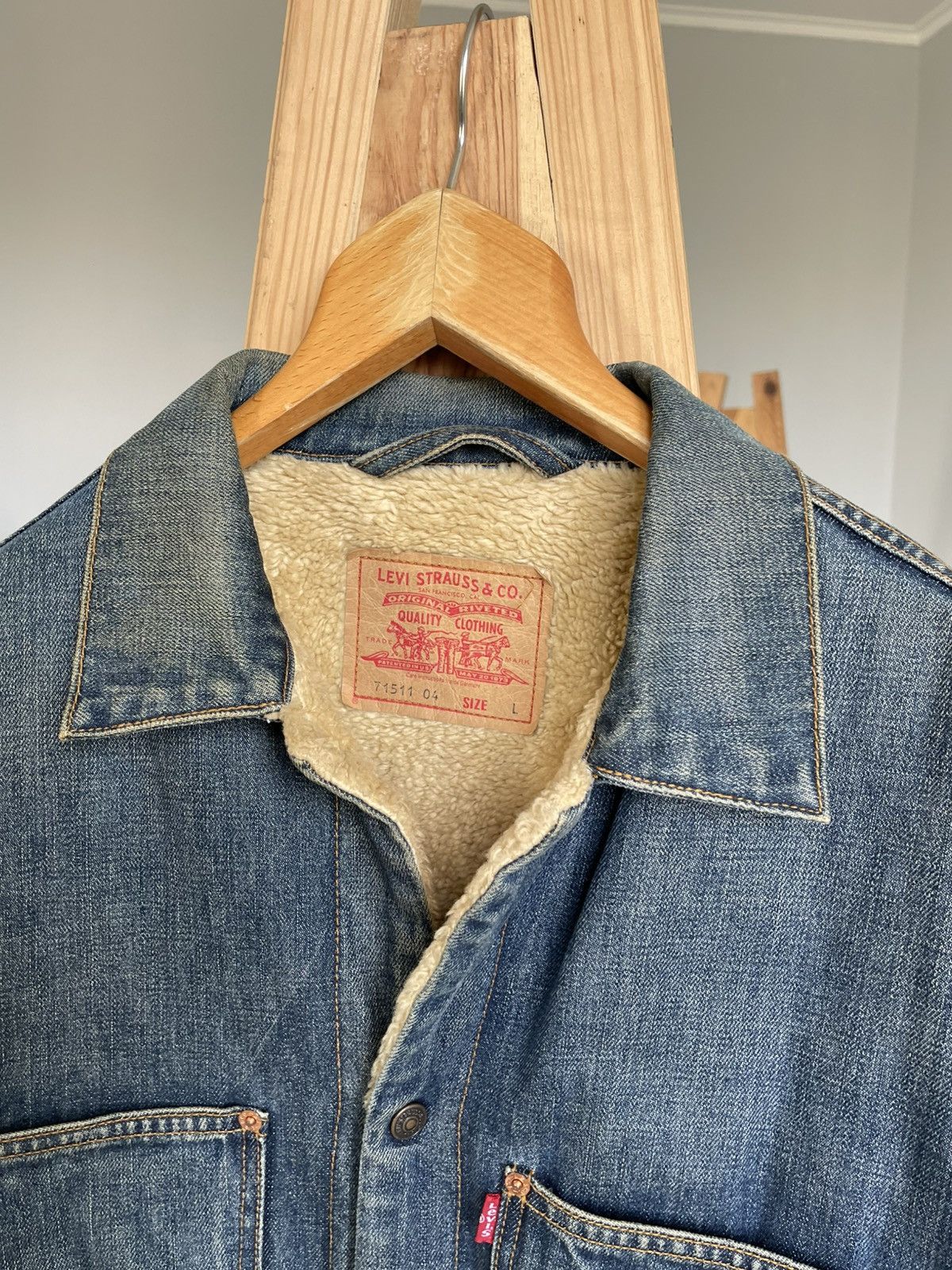 Levi's Vintage Levi's Fur Lined Denim Sherpa Trucker Jacket 71511 Size US L / EU 52-54 / 3 - 8 Thumbnail