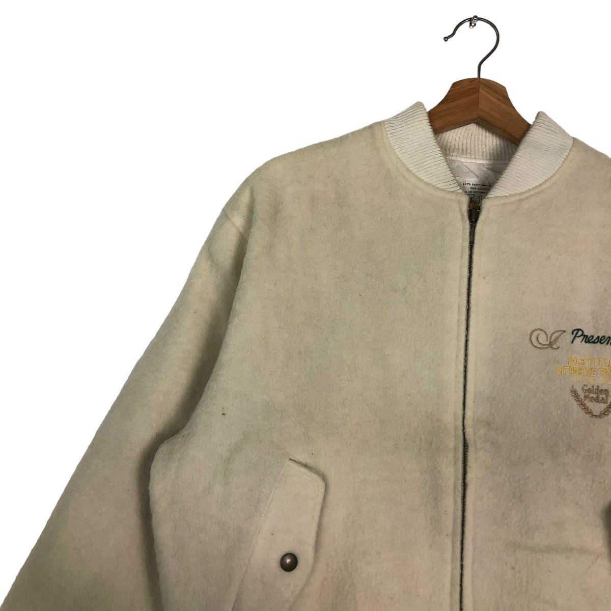 Hysteric Glamour 🔥VTG WOOL BOMBER JACKET JULIEDA JAPAN MADE BIG LOGO Size US S / EU 44-46 / 1 - 9 Thumbnail