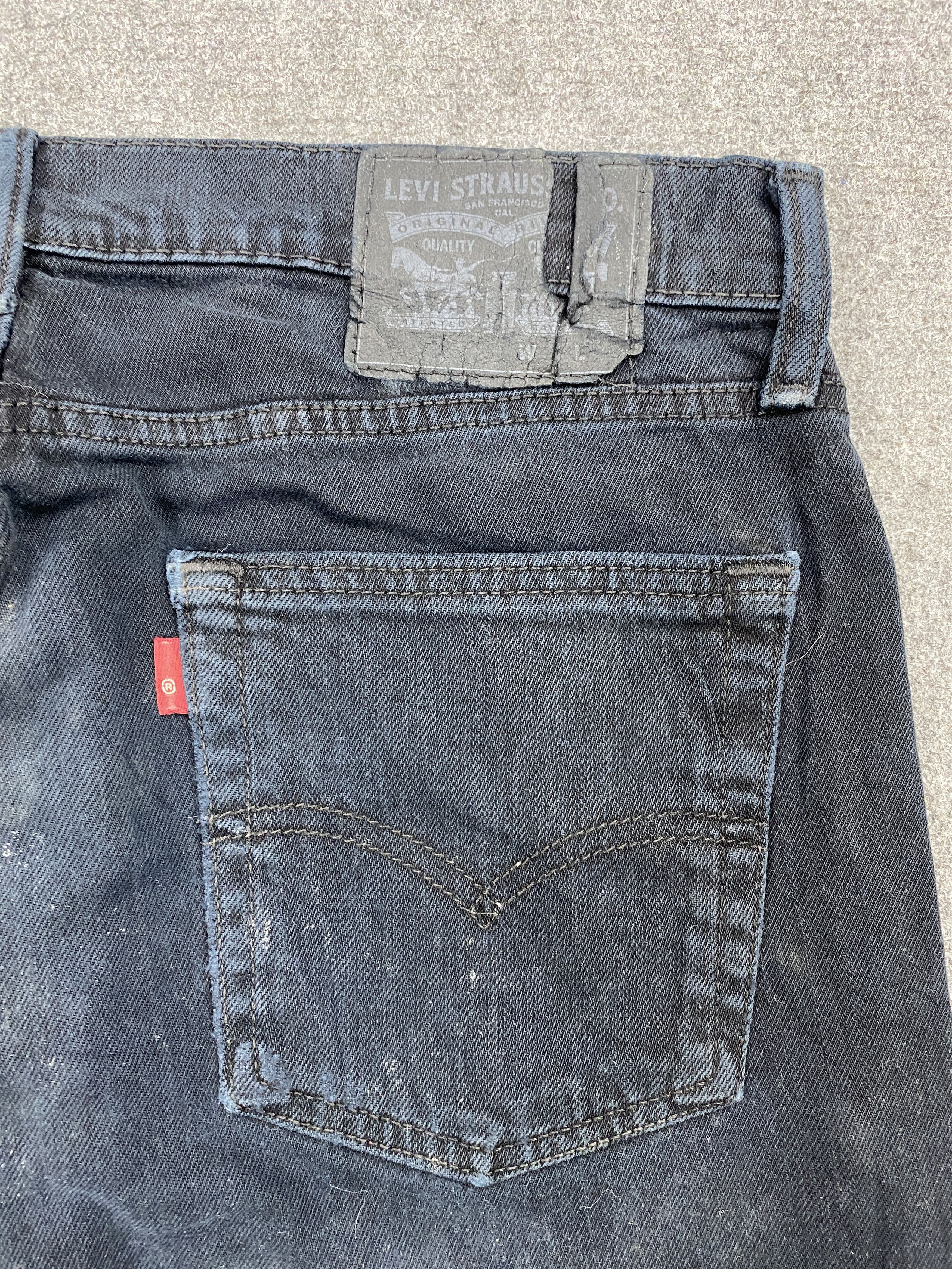 Levi's × Vintage Distressed Vintage Levis Faded Black Jeans Size US 33 - 17 Thumbnail