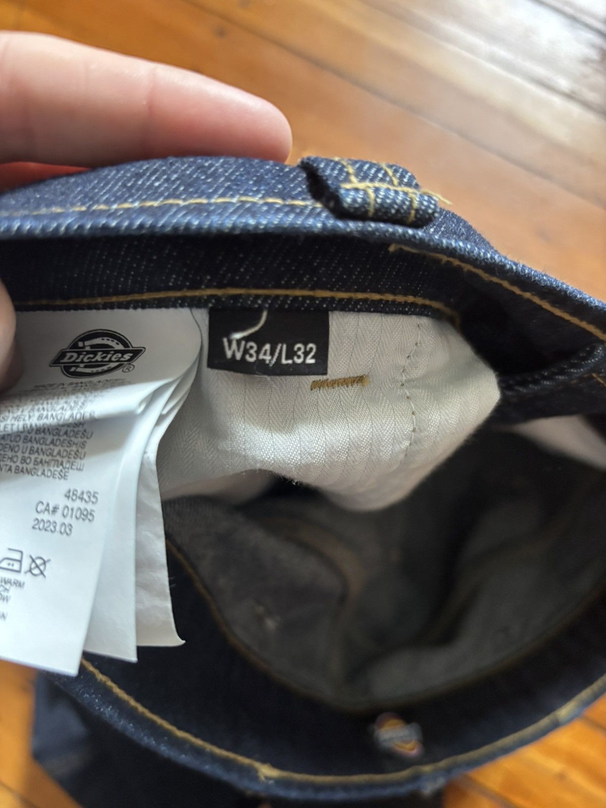 Dickies Dickies Houston Denim (Rinsed Indigo Blue) 34x32 Regular Fit Size US 34 / EU 50 - 3 Thumbnail