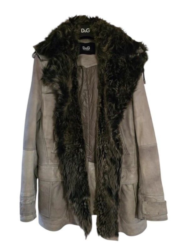 Dolce & Gabbana SHEARLING LEATHER HEAVY COAT Size US L / EU 52-54 / 3 - 3 Thumbnail