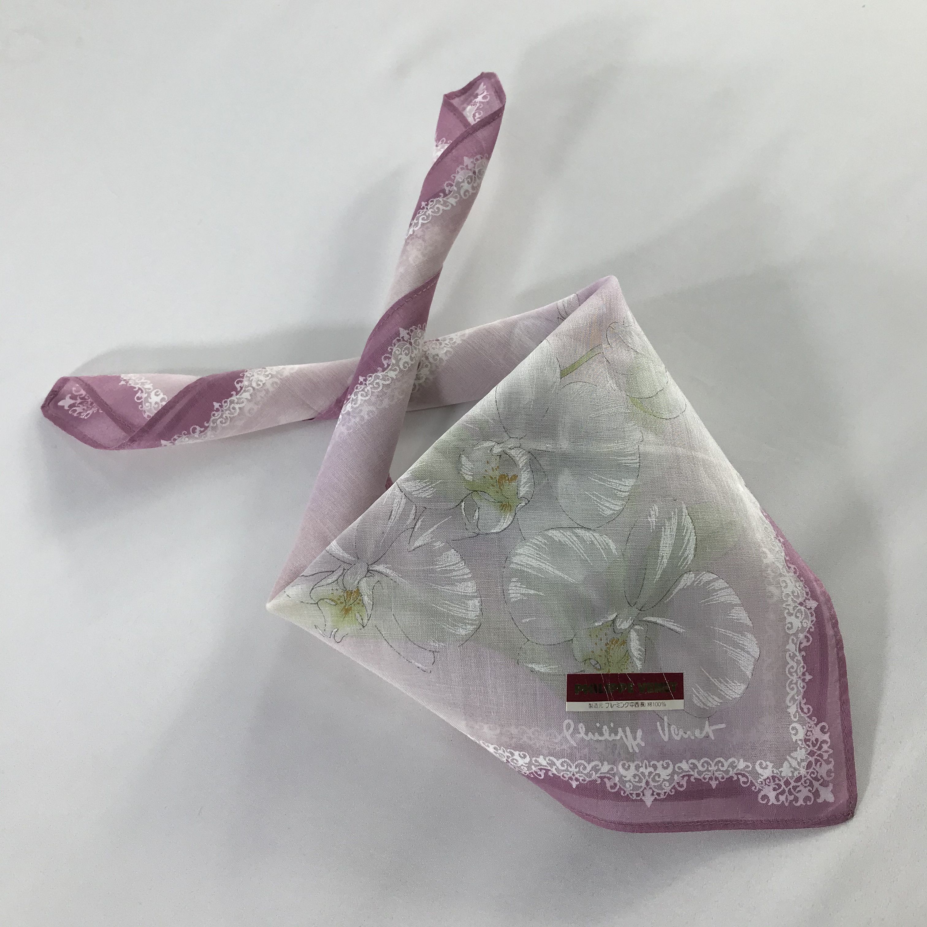 Vintage Philippe Venet Bandana / Handkerchief / Neckerchief - S559 Size ONE SIZE - 4 Thumbnail