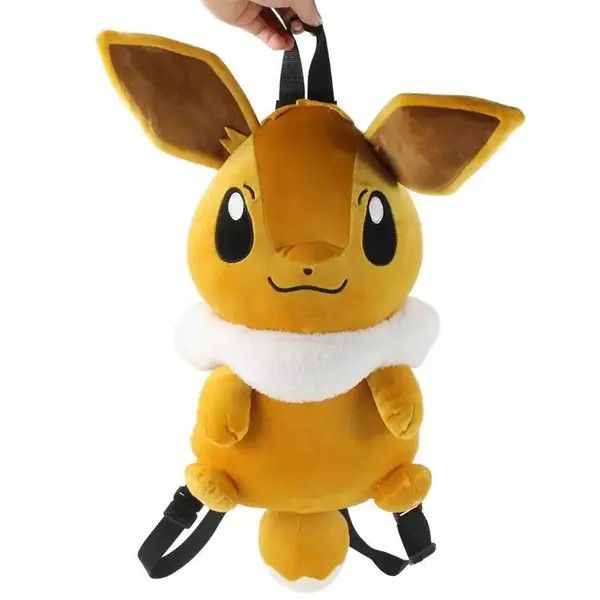 VIBE Cute Pokemon Eevee Backpack Kawaii Plush Bag Schoolbag Size ONE SIZE - 3 Thumbnail
