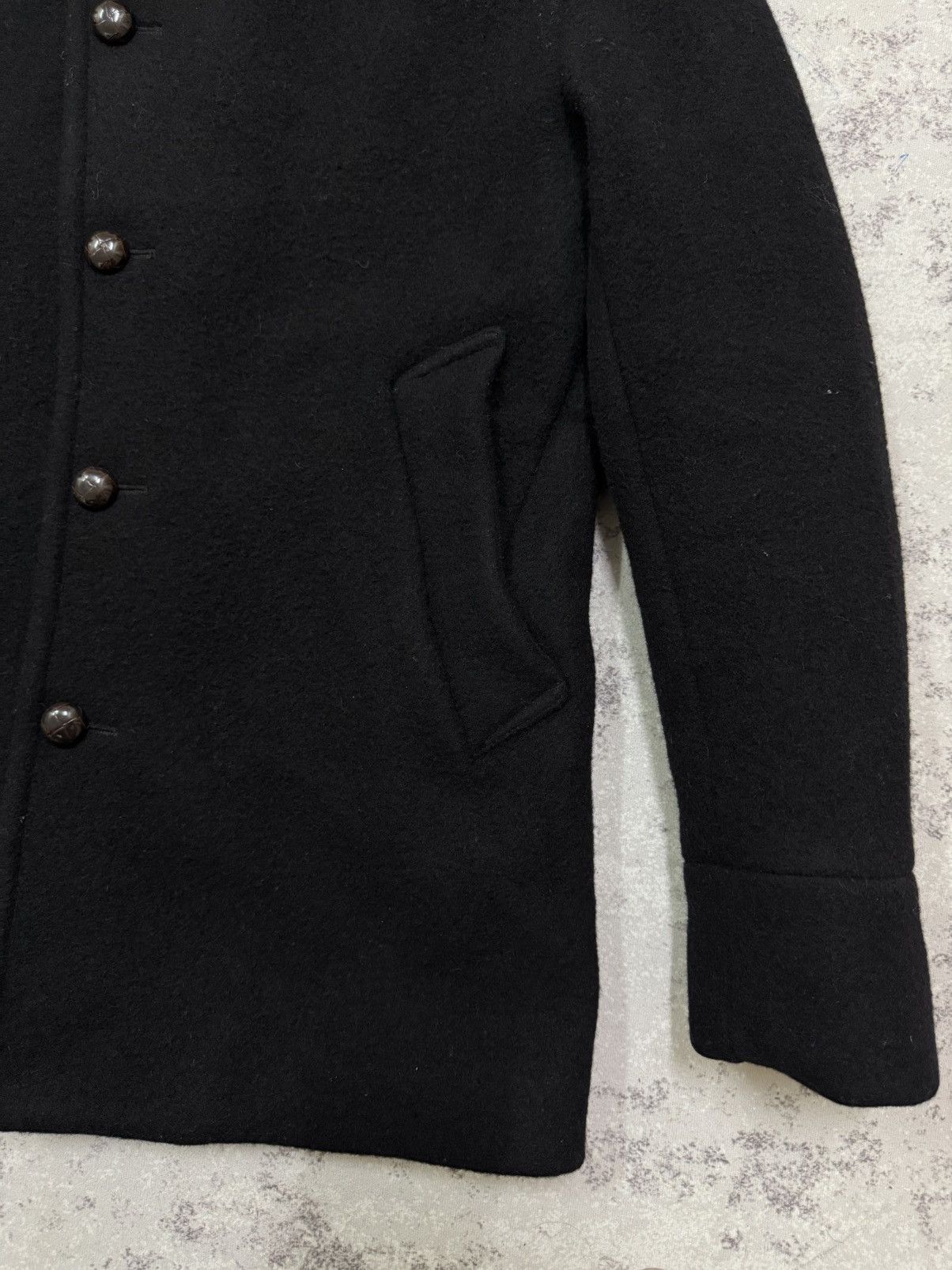 Edifice Japan EDIFICE BELTED COLAR WOOL COAT JACKET Size US S / EU 44-46 / 1 - 6 Thumbnail