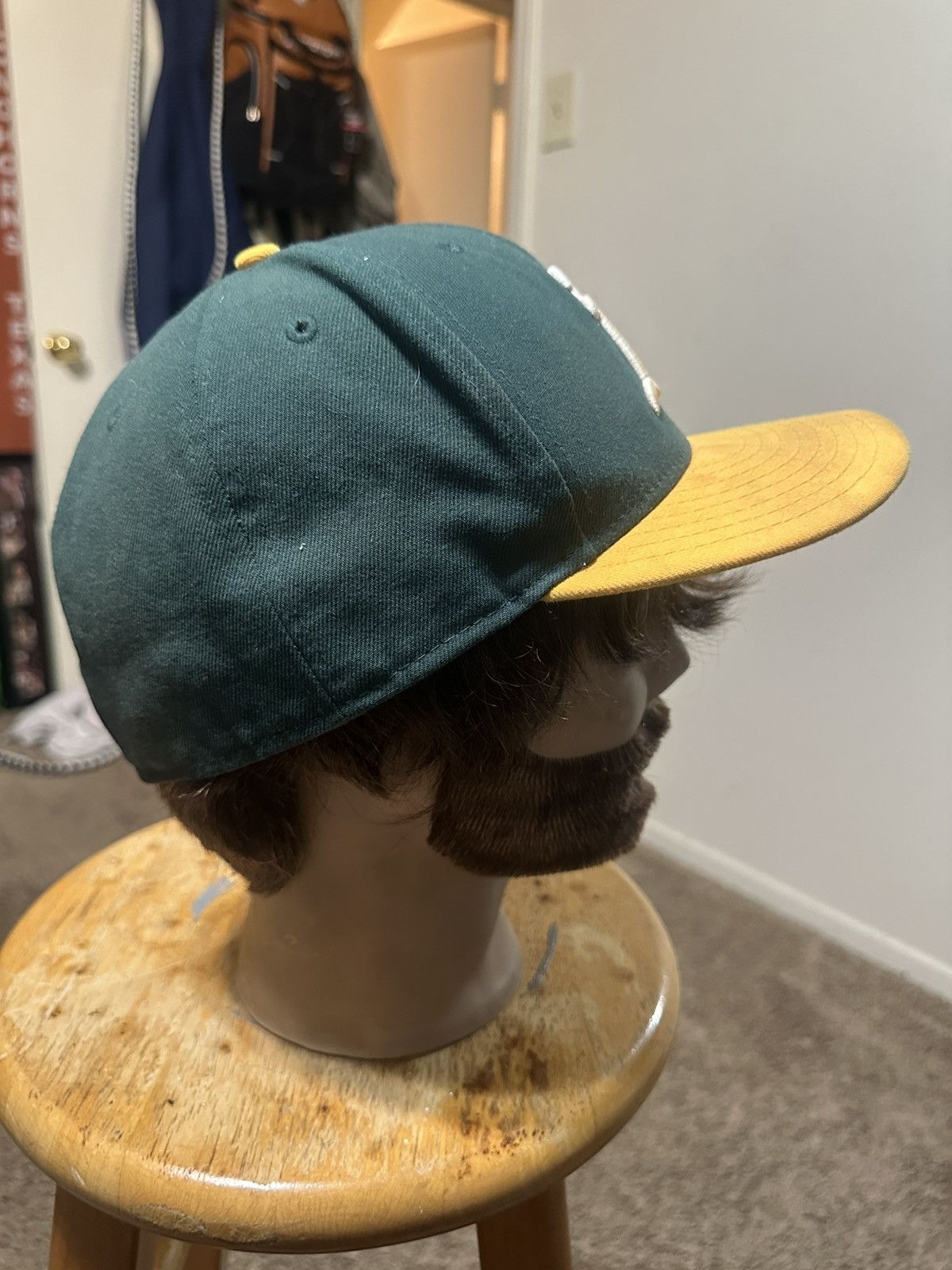MLB Vintage Oakland Athletics “triple green” hat 00s size 8 Size ONE SIZE - 3 Thumbnail