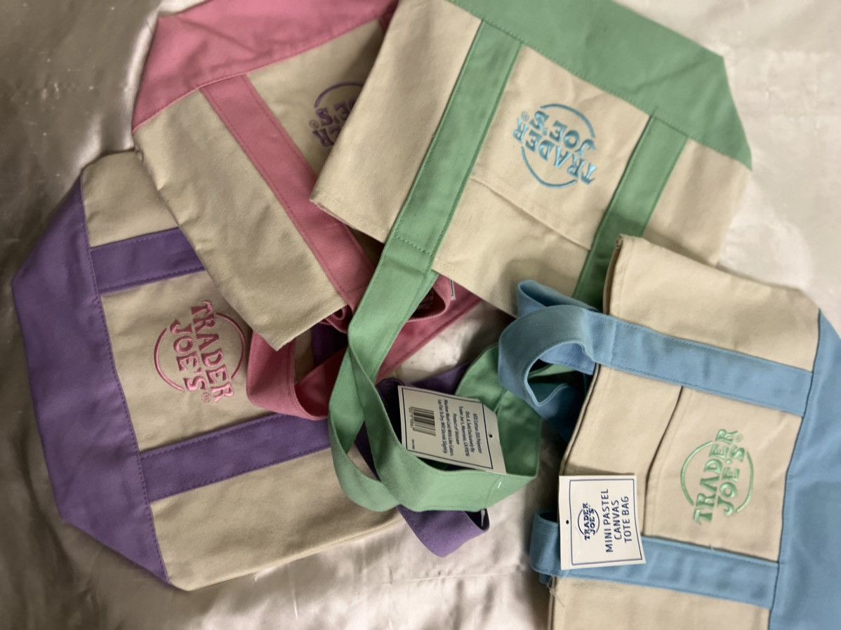 Other Trader Joe’s limited edition pastel Mini Totes (4) Size ONE SIZE - 2 Thumbnail