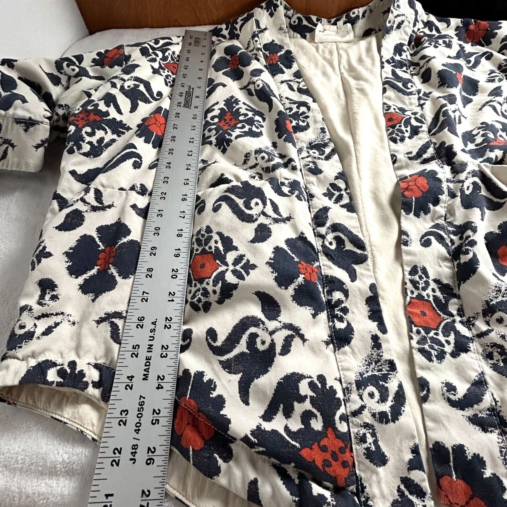 Anthropologie Anthropologie Women's Eleanor Kimono Jacket Open Front Boho Cream Size Small Size S / US 4 / IT 40 - 8 Thumbnail