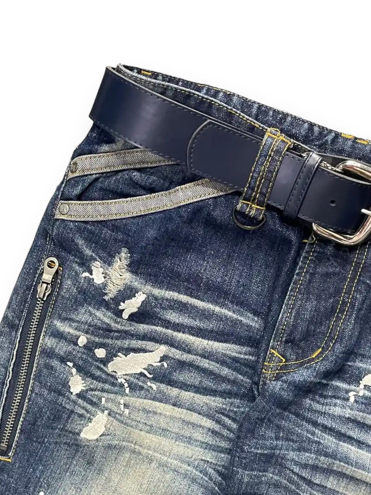 Hysteric Glamour × If Six Was Nine Vintage Hideaways Nicole Splash With Leather Vintage Belt Size US 30 / EU 46 - 6 Thumbnail