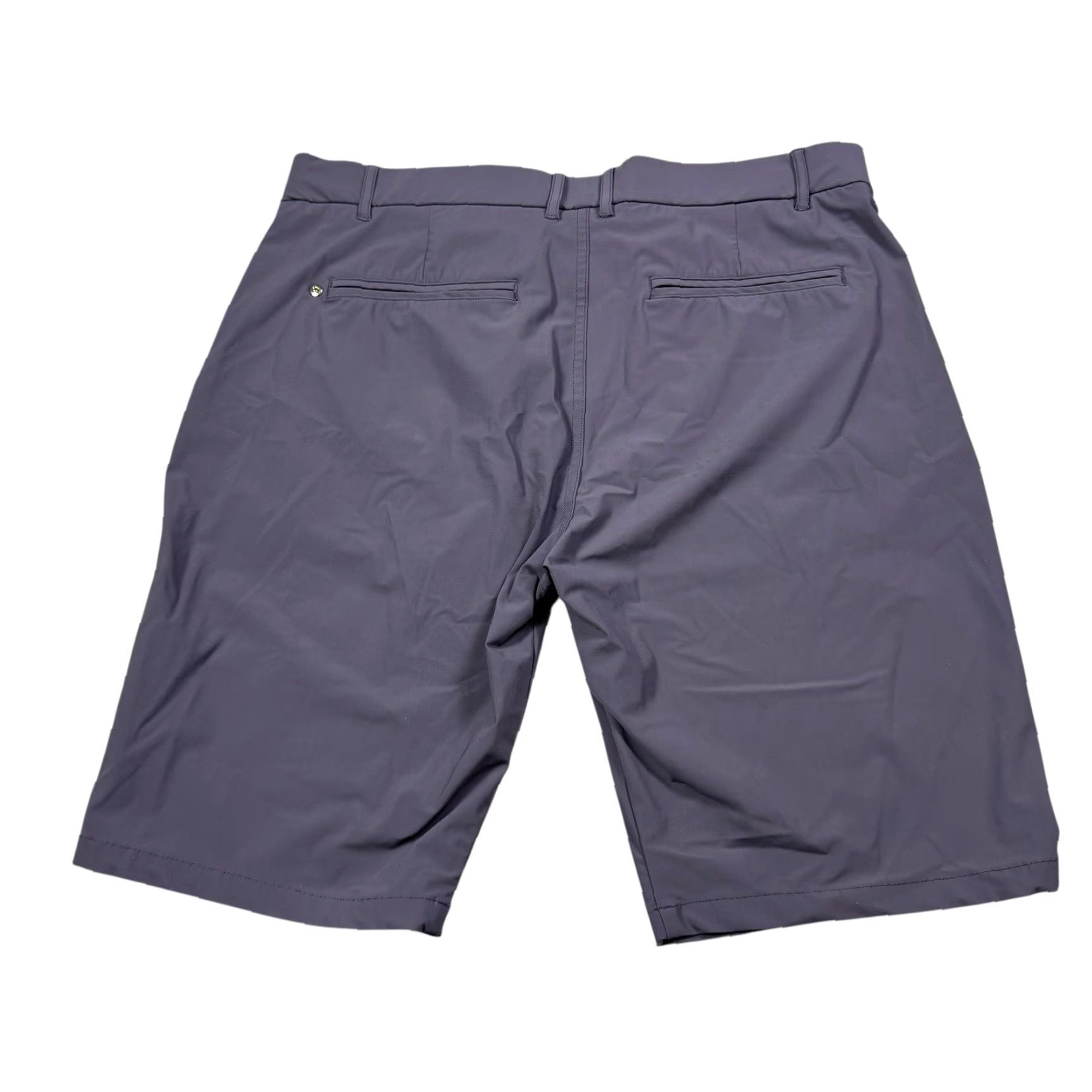 Vintage Greyson Montauk Shorts Mens 36x10 Chino Golf Stretch Active Wicking Regular Inseam 10 in Gray Athletic Casual Mens Size US 36 / EU 52 - 3 Thumbnail