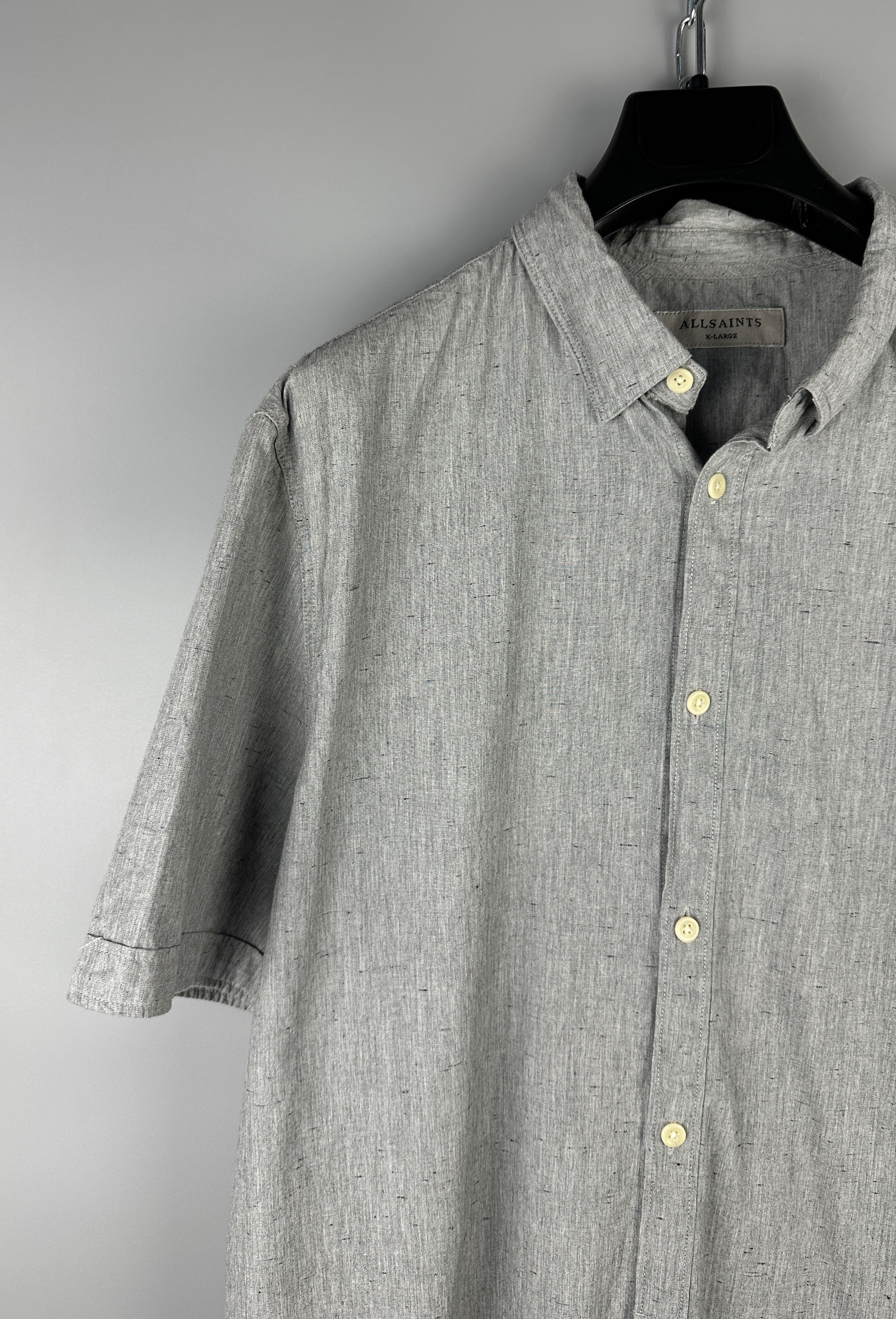 Allsaints Allsaints Button Up Short Sleeve Shirt Size US XL / EU 56 / 4 - 4 Thumbnail