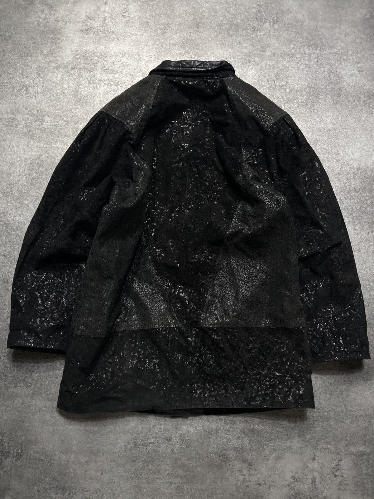 Vintage RARE🔥Vintage Y2K Real Genuine Leather Jacket Avant Garde Size XL / US 12-14 / IT 48-50 - 3 Thumbnail