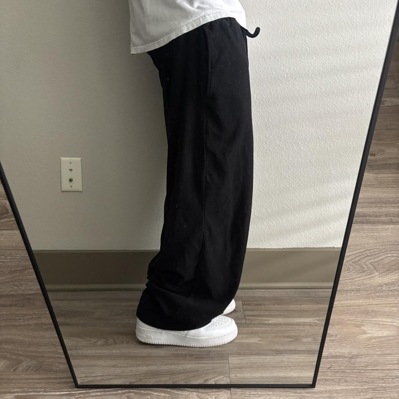 Vintage Crazy Vintage Y2K/2000s Baggy Black Fleece Cozy Skater Sweatpants! Fits L Size US 36 / EU 52 - 1 Thumbnail