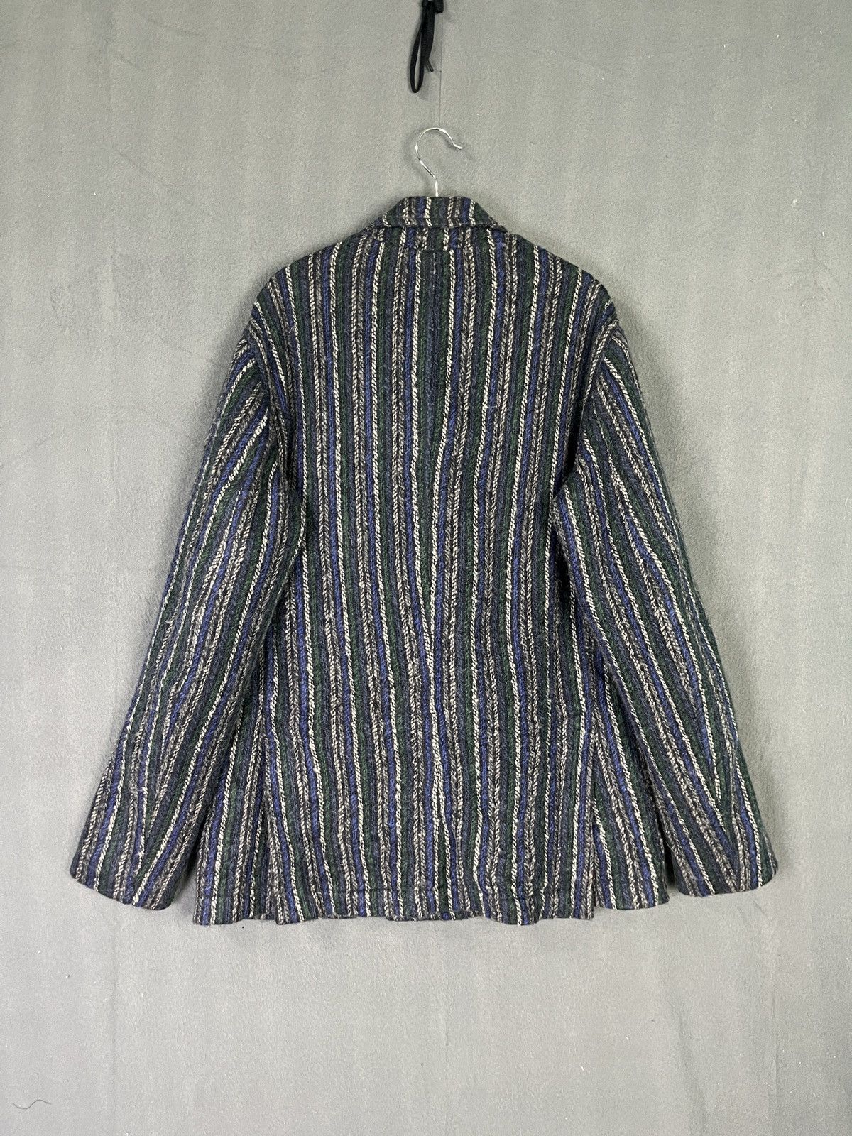 Vintage Sunhouse Made in Italy Mohair Knitted Double Breasted Jacket Size US M / EU 48-50 / 2 - 2 Thumbnail