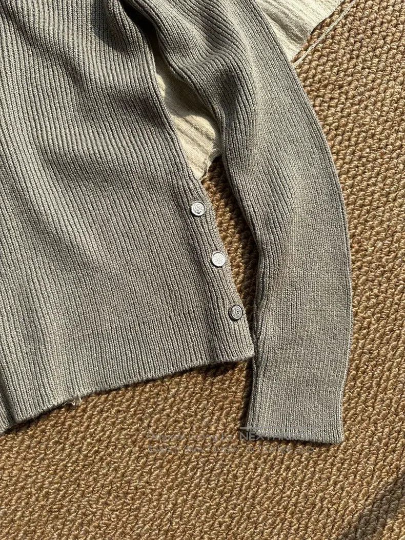 Hermes Hermes Silk Slim Fit Crew Neck Knit Top, Grey Size XS / US 0-2 / IT 36-38 - 3 Thumbnail