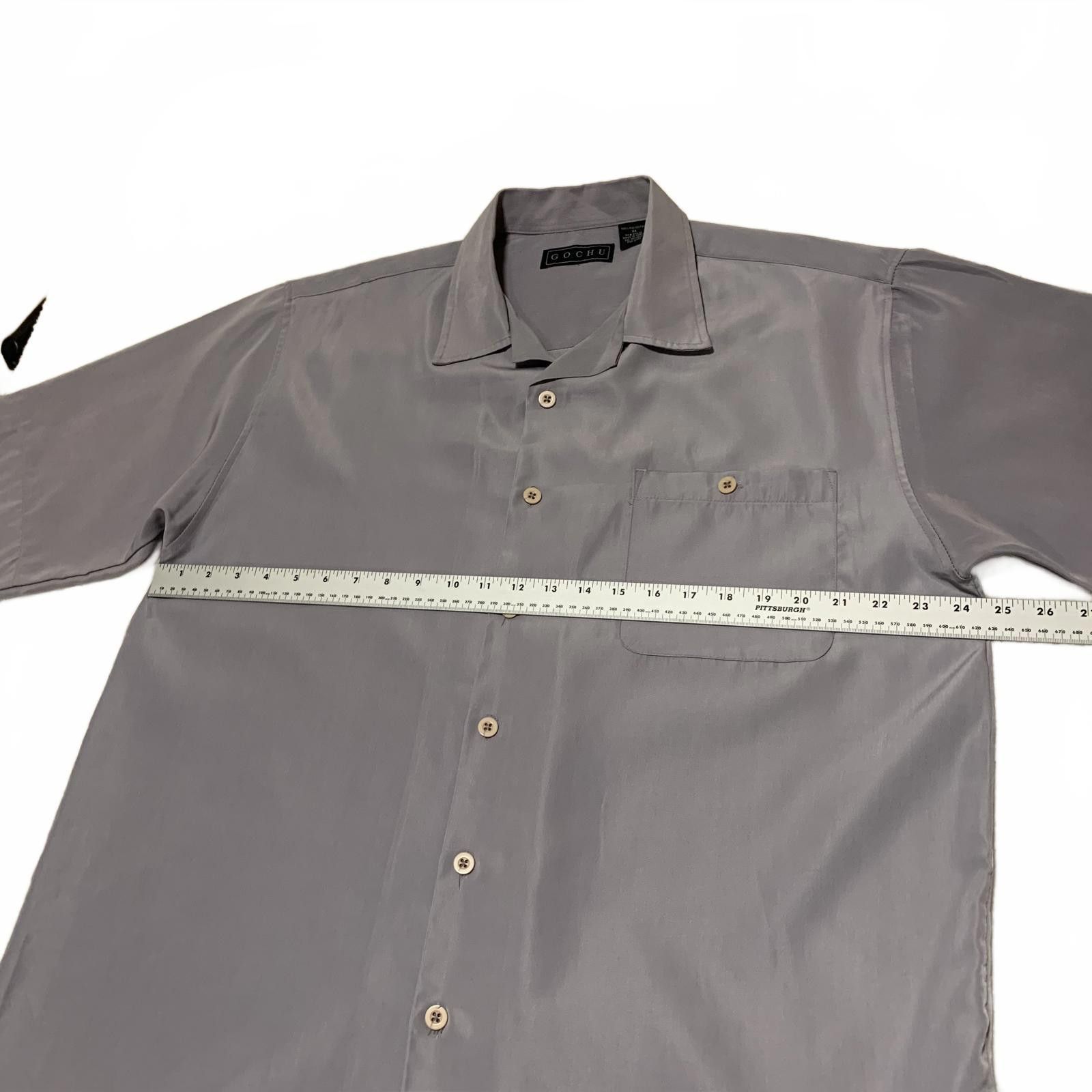 Other Vintage 90s Y2K GOCHU Men's XL Gray Short Sleeve Shirt Korea Size US XL / EU 56 / 4 - 8 Thumbnail