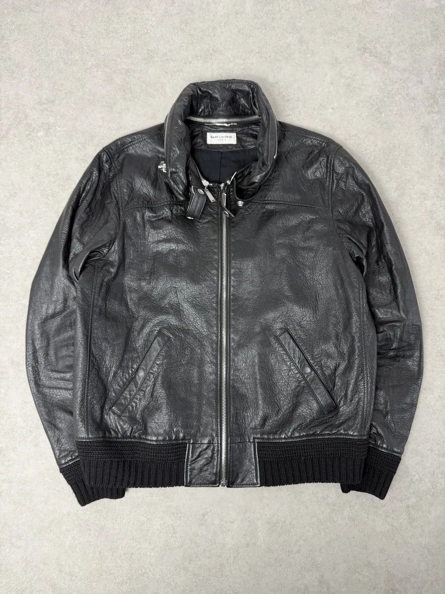 Saint Laurent Paris AW2017 Saint Laurent Black Premium Leather Jacket Size US M / EU 48-50 / 2 - 5 Thumbnail