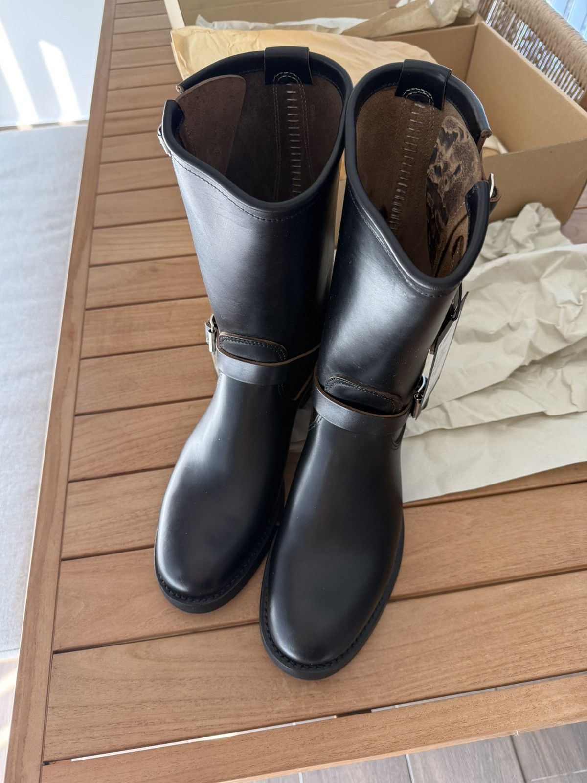 ATTRACTIONS Attractions Lot 444 Engineer Boot Black Horsebutt Sz 11.5 Size US 11.5 / EU 44-45 - 2 Thumbnail
