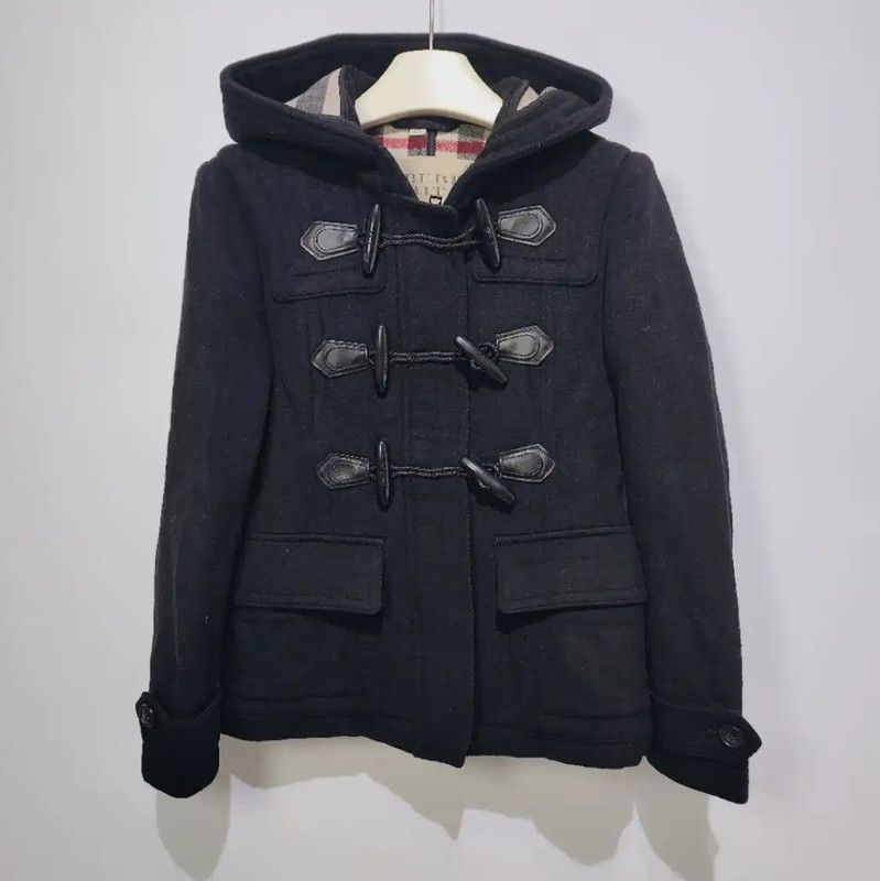 Burberry Burberry Black Wool Duffle Coat for Women Size M / US 6-8 / IT 42-44 - 1 Thumbnail