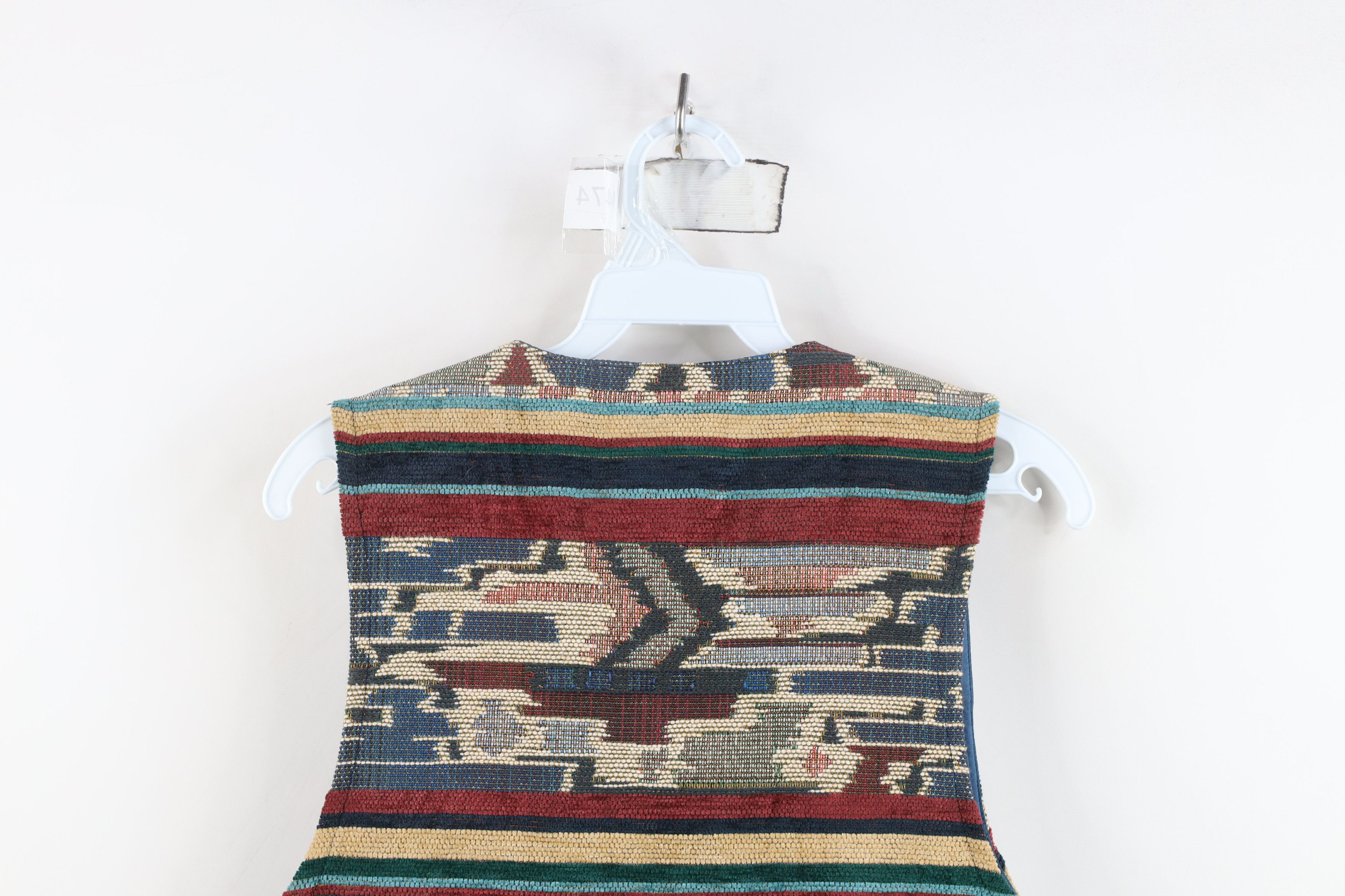 Vintage Vintage 90s Rockabilly Southwestern Cowgirl Vest Jacket USA Size M / US 6-8 / IT 42-44 - 11 Thumbnail