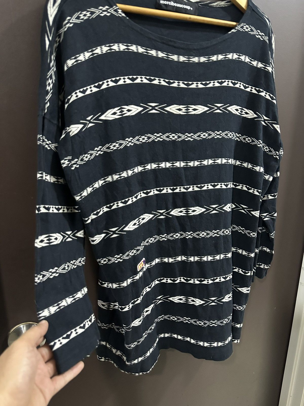 mercibeaucoup Issey Miyake Mercibeaucoup Aztec Stripes L/S Shirt Size US XL / EU 56 / 4 - 6 Thumbnail