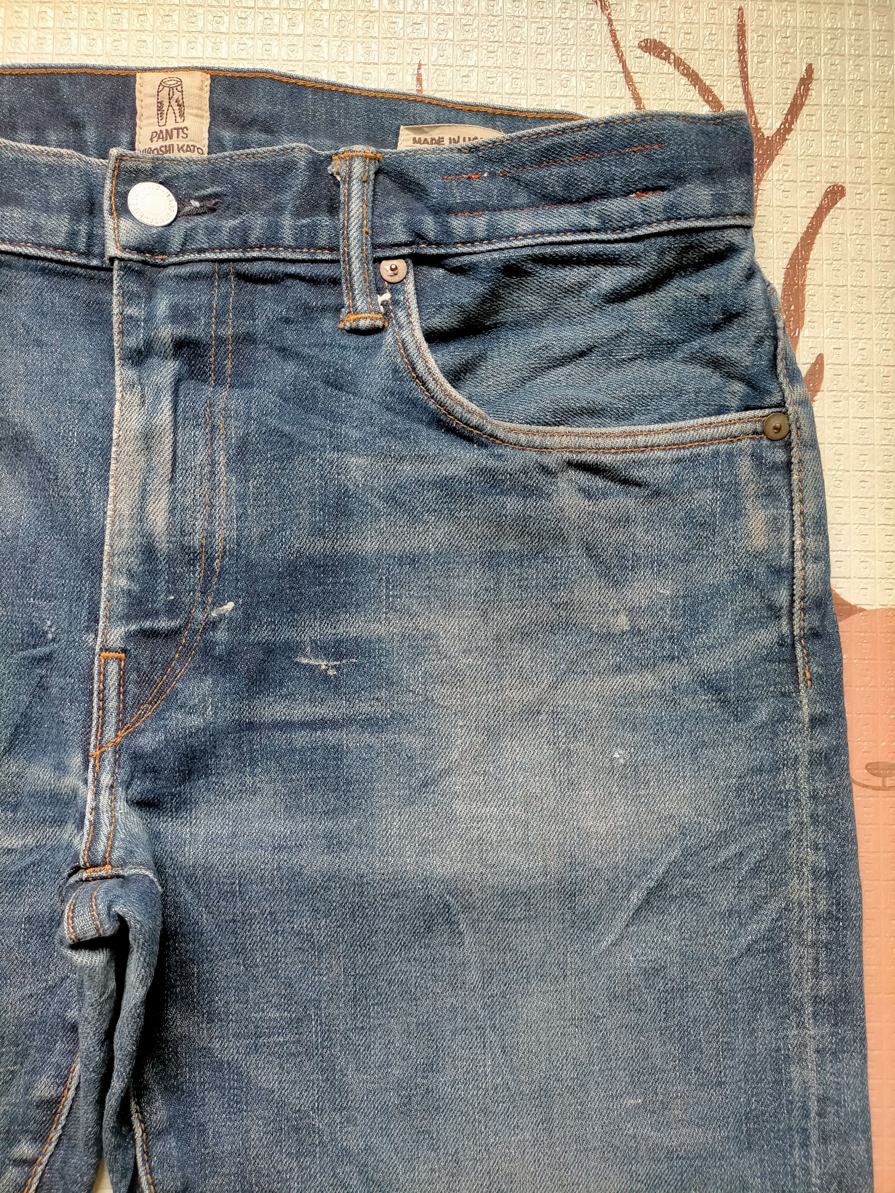 Hiroshi Kato Hiroshi Kato Denim Selvedge Slim Stretch Jeans Size US 34 / EU 50 - 6 Thumbnail