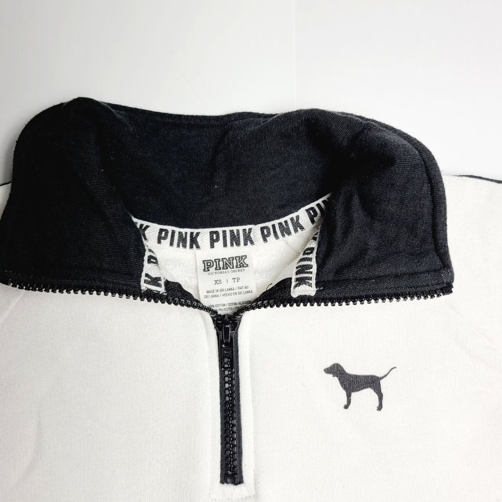 Victoria's Secret Victoria's Secret PINK Sweatshirt Women’s Quarter Zip XS White Pullover Size XS / US 0-2 / IT 36-38 - 4 Thumbnail