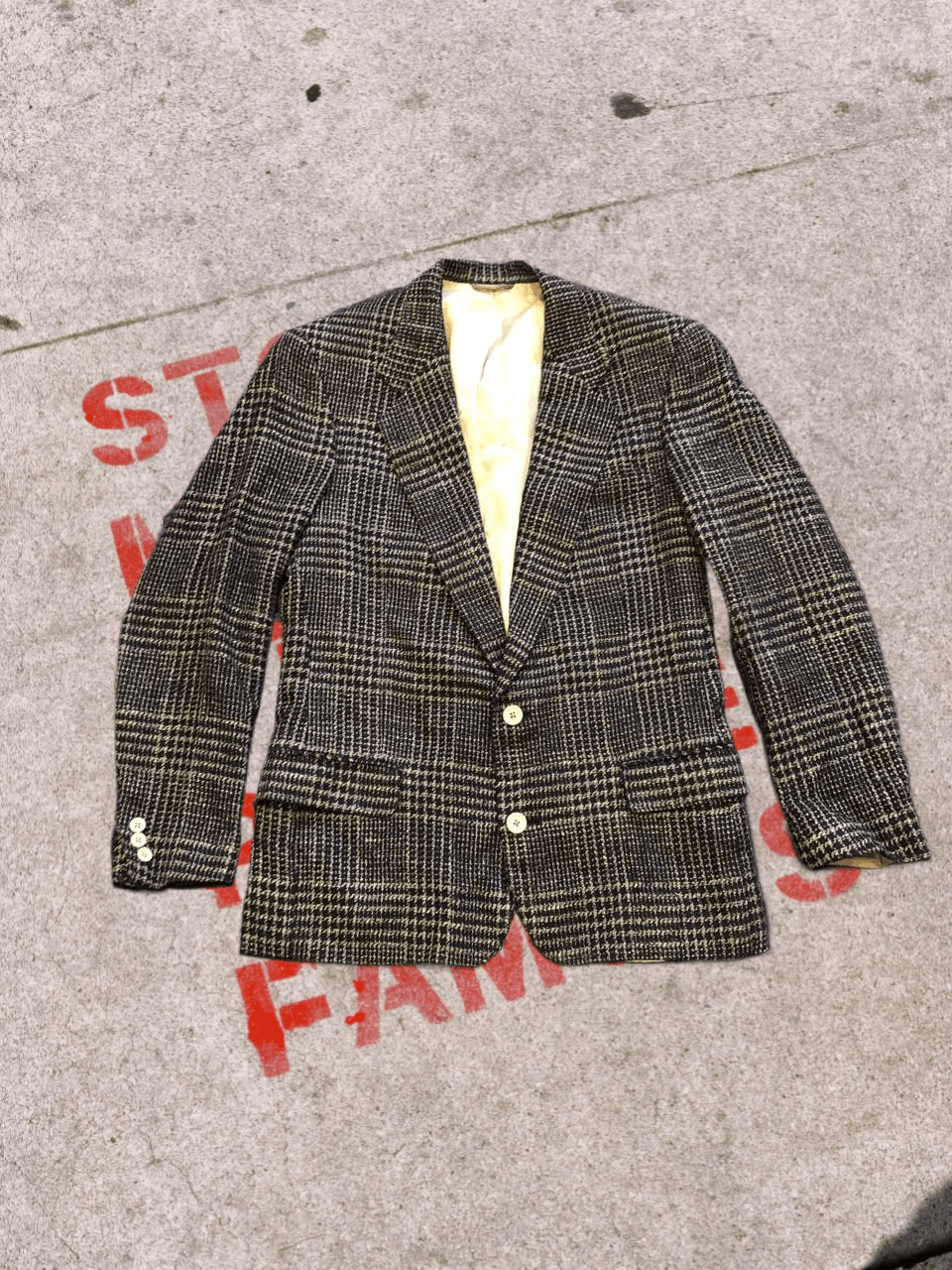 Christian Dior Monsieur VINTAGE CHRISTIAN DIOR Wool Slim Fit Checked Jacket Size 40L - 1 Thumbnail