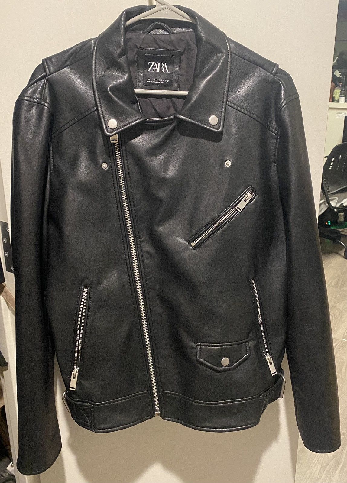 Zara Zara leather jacket | Grailed