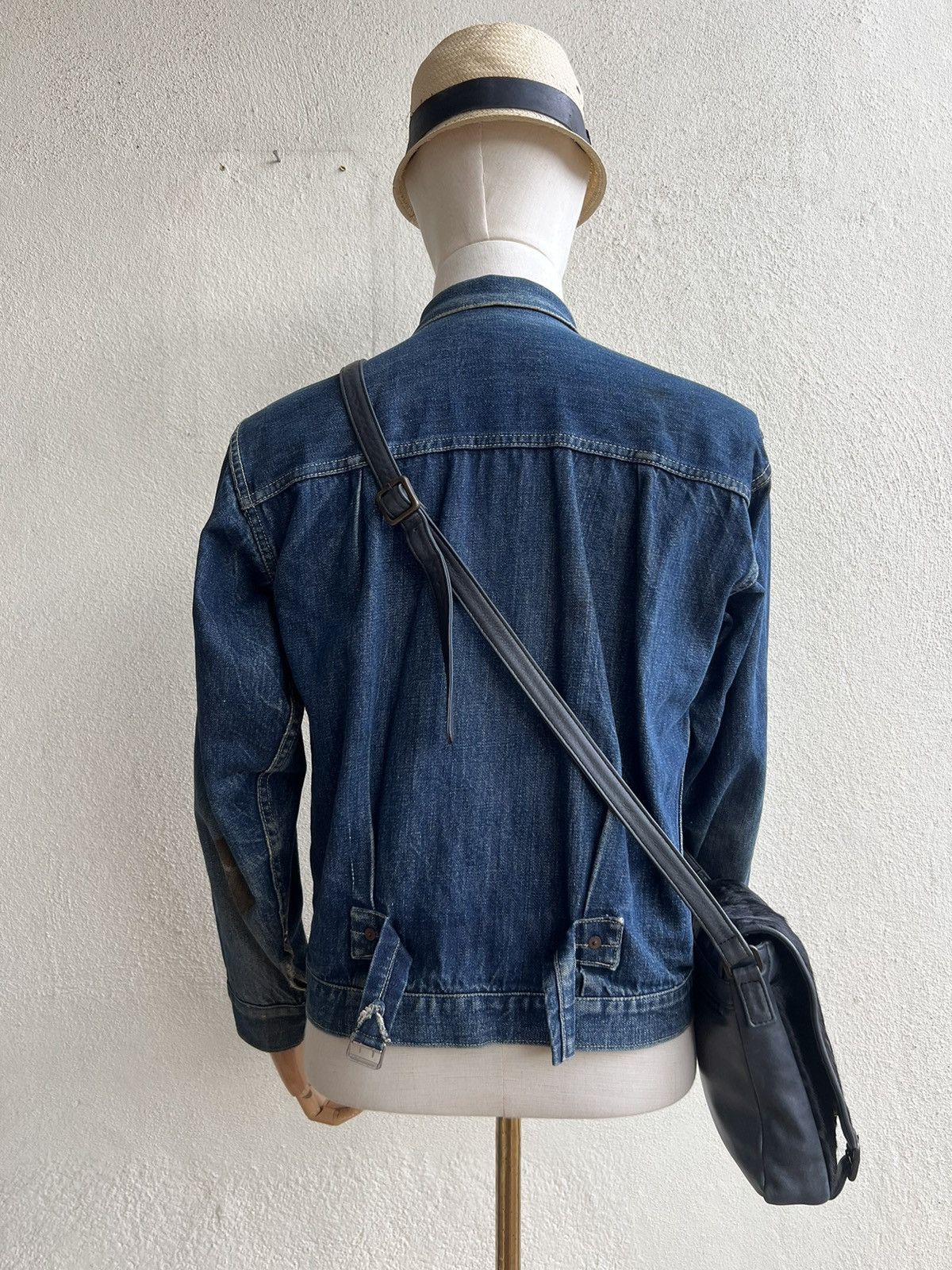 Leather Vintage MESSAGE Japan Hair Patina Leather Bag Size ONE SIZE - 3 Thumbnail