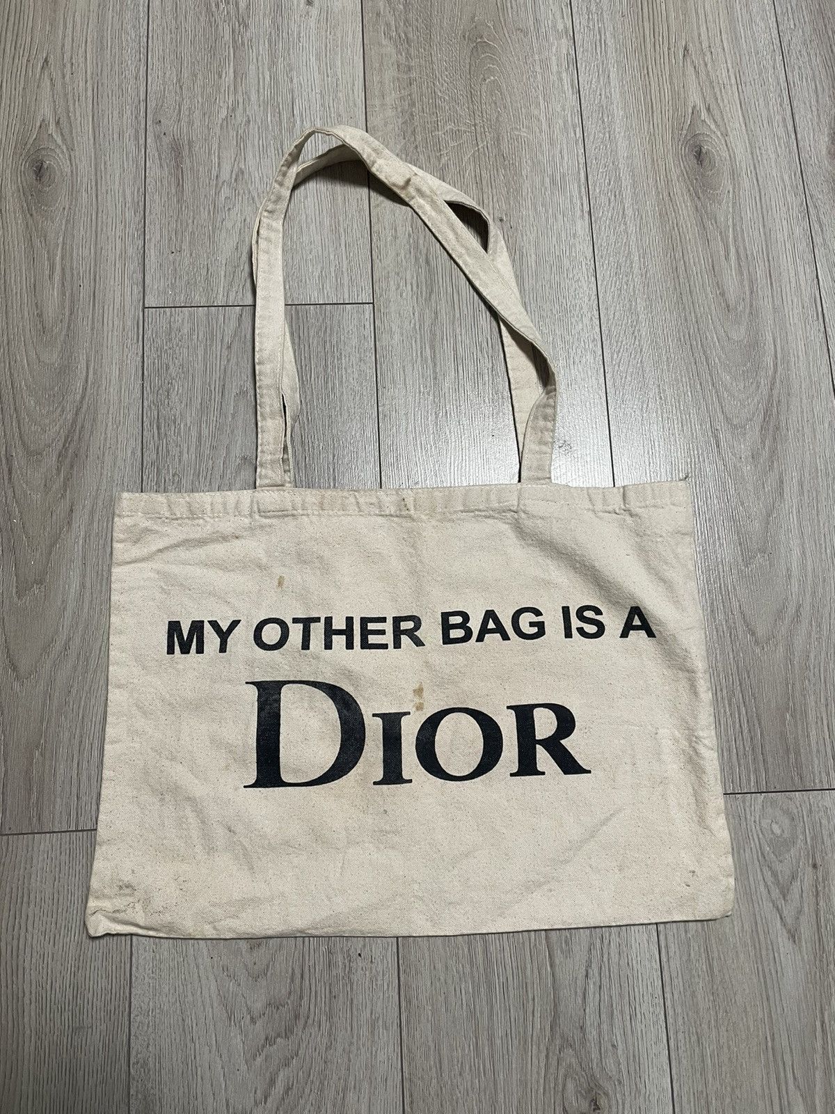 Vintage Vintage “My other bag is a Dior” parody tote bag hype Size ONE SIZE - 1 Thumbnail