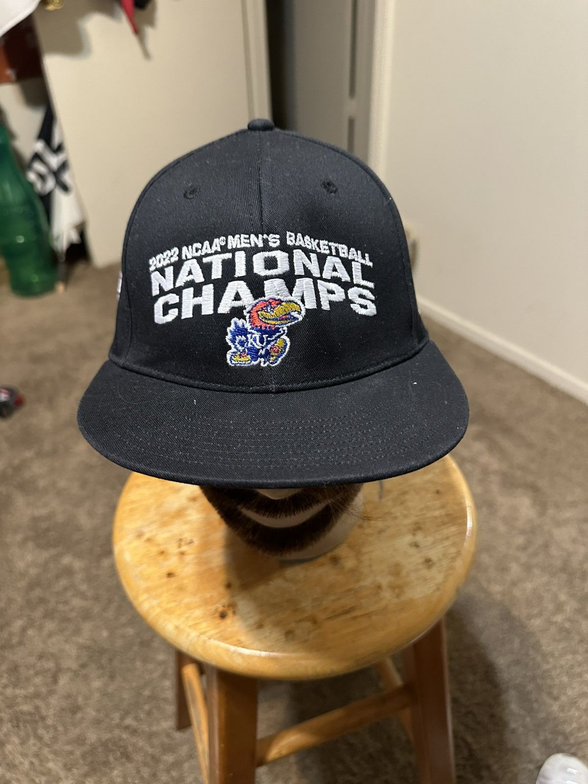 NCAA Vintage NCAA Kansas Jayhawks “National Champions” hat 2022 Size ONE SIZE - 2 Thumbnail