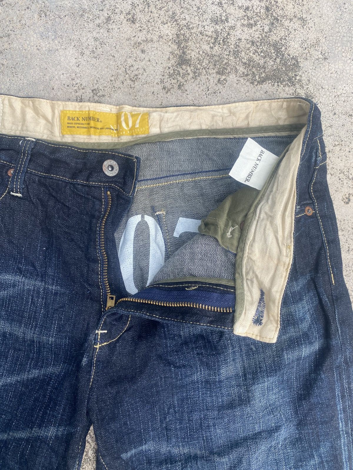 Japanese Brand × Vintage Flare Jeans Back Number Honeycomp Size US 36 / EU 52 - 7 Thumbnail