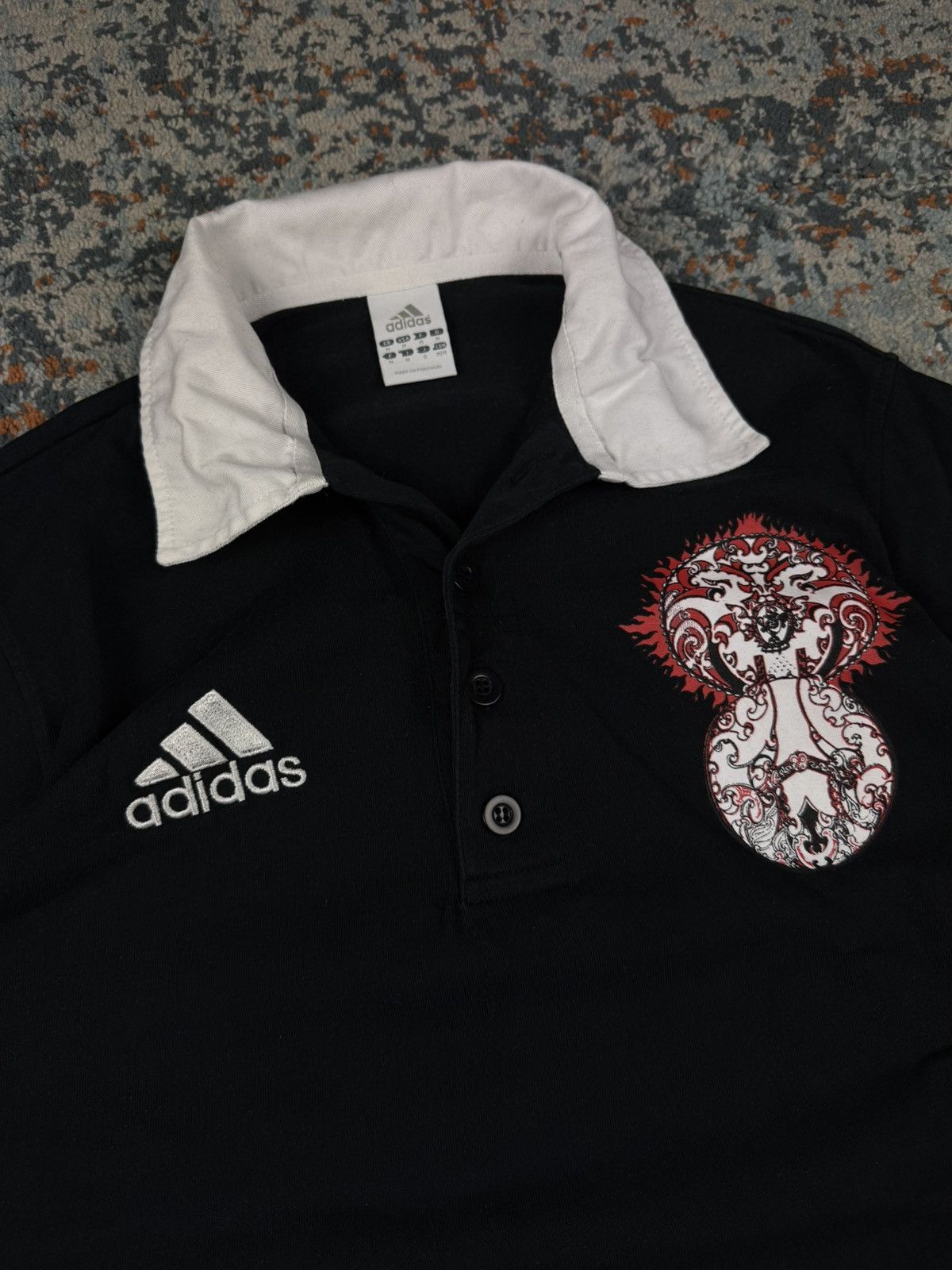 Adidas Vintage 2007 Adidas New Zealand All Blacks rugby shirt polo Size US M / EU 48-50 / 2 - 5 Thumbnail