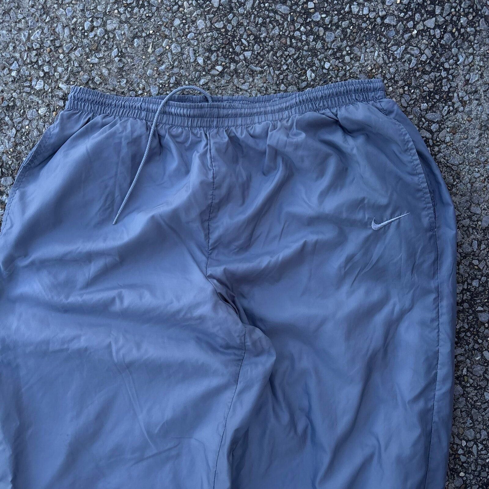 Nike Vintage 90s gray Nike track pants Size ONE SIZE - 3 Thumbnail