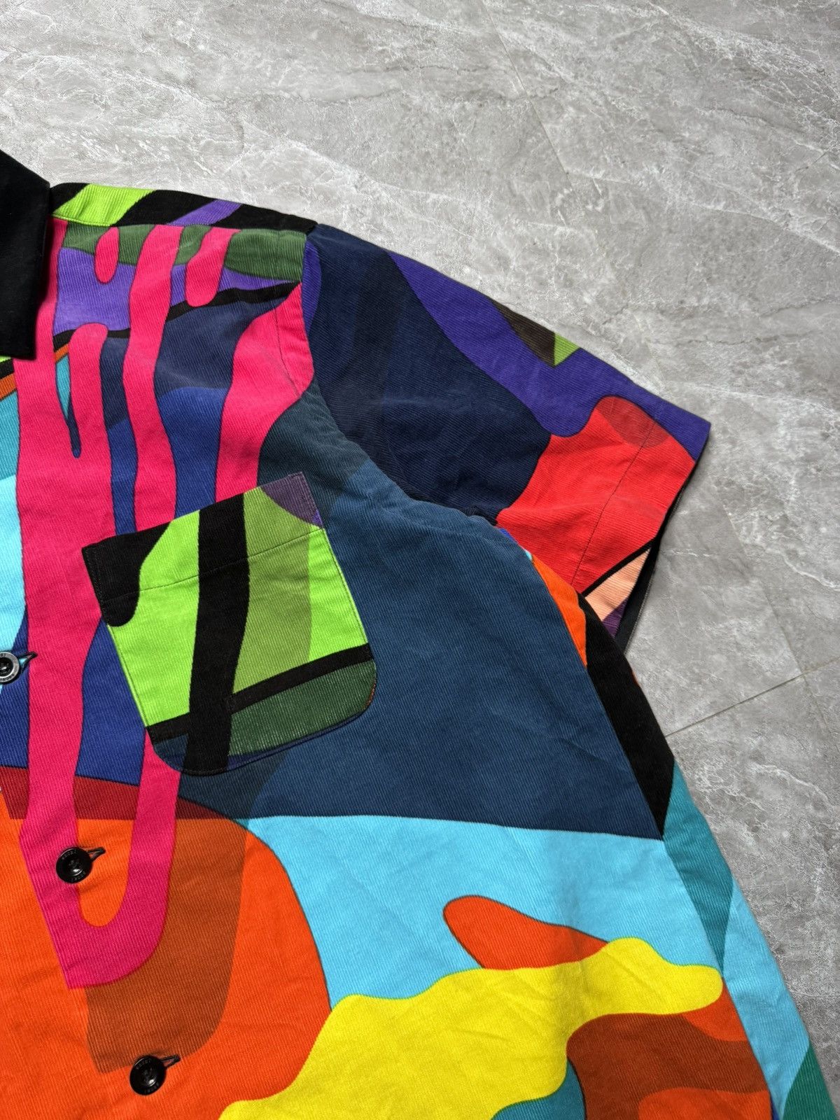 Sacai Sacai x Kaws F/W 21 “Wearable Art” Corduroy Button Up Shirt Size US S / EU 44-46 / 1 - 3 Thumbnail