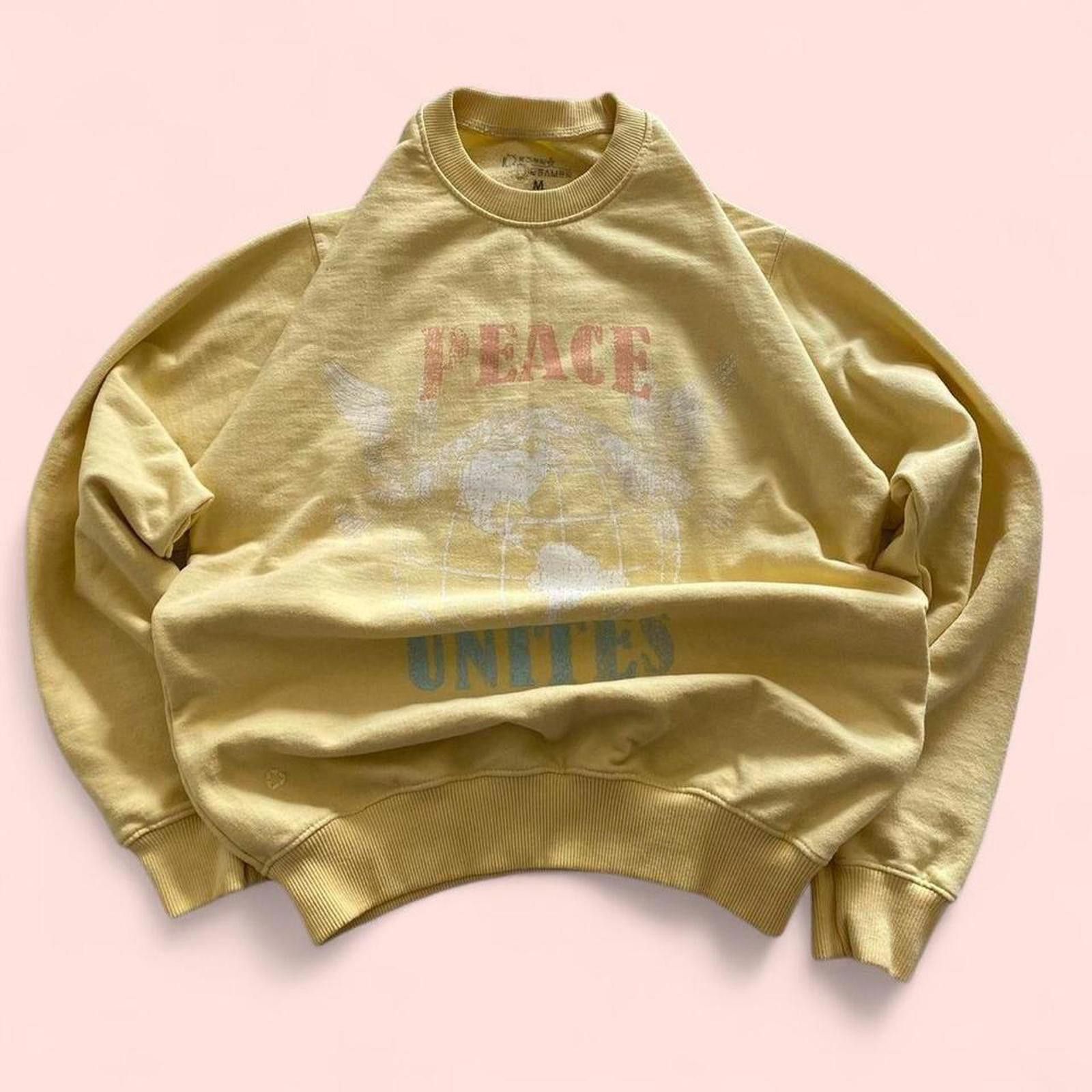 Other Yellow and white vintage graphic crewneck sweatshirt Size M / US 6-8 / IT 42-44 - 4 Thumbnail