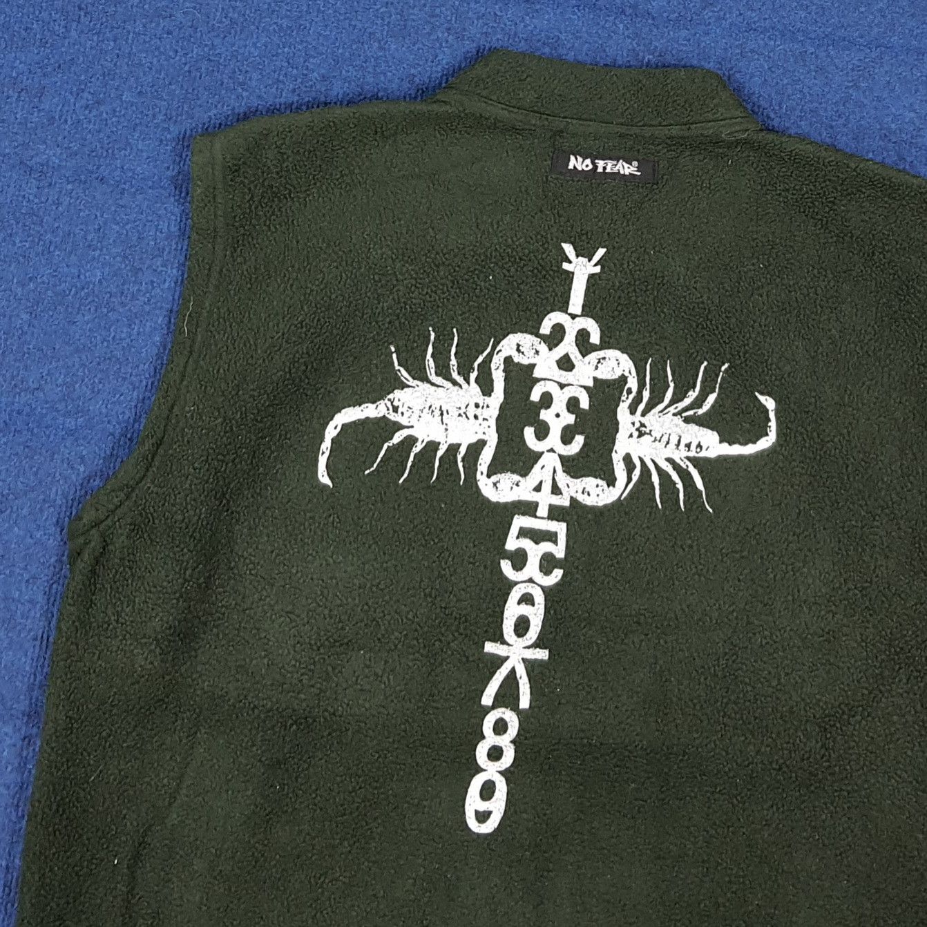 No Fear Vintage 90s No Fear Fleece Vest Gorpcore Style C279N19 Size US L / EU 52-54 / 3 - 2 Thumbnail