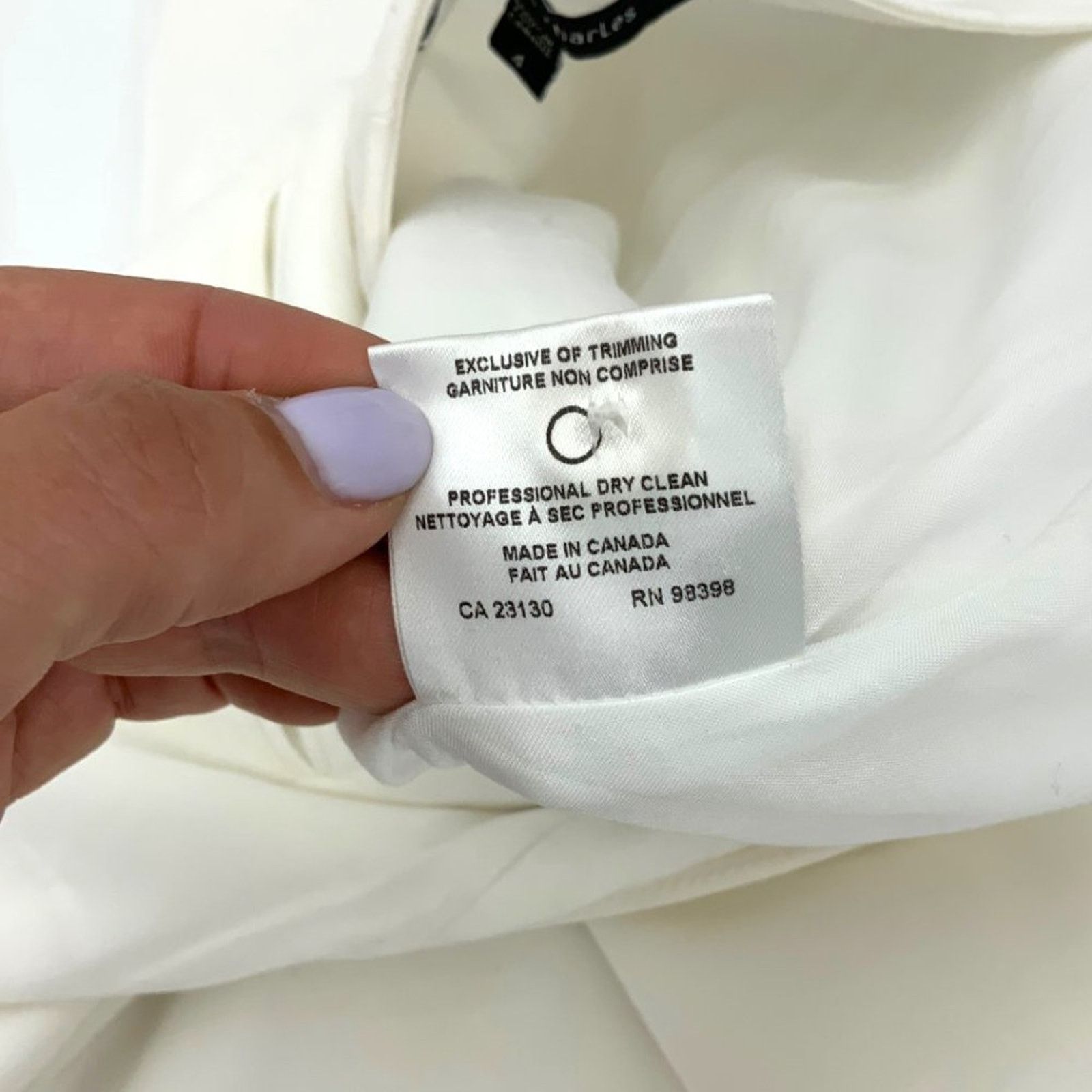 Other Judith & Charles White Quinn Linen Blend Pant 4 NWOT $450 Size 27" / US 4 / IT 40 - 7 Thumbnail