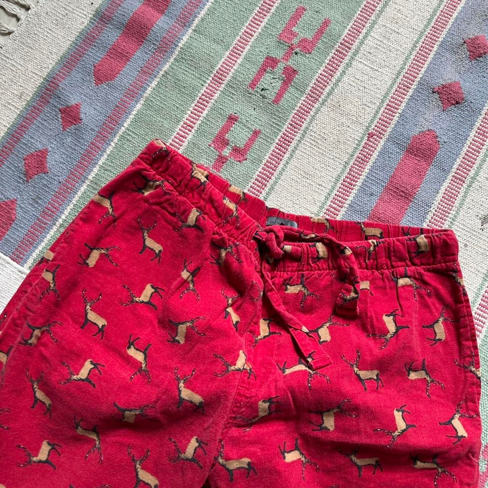 Old Navy Vintage 2000s Old Navy Baggy Deer PJ Pajama Pants Sweatpants Size US 34 / EU 50 - 4 Thumbnail