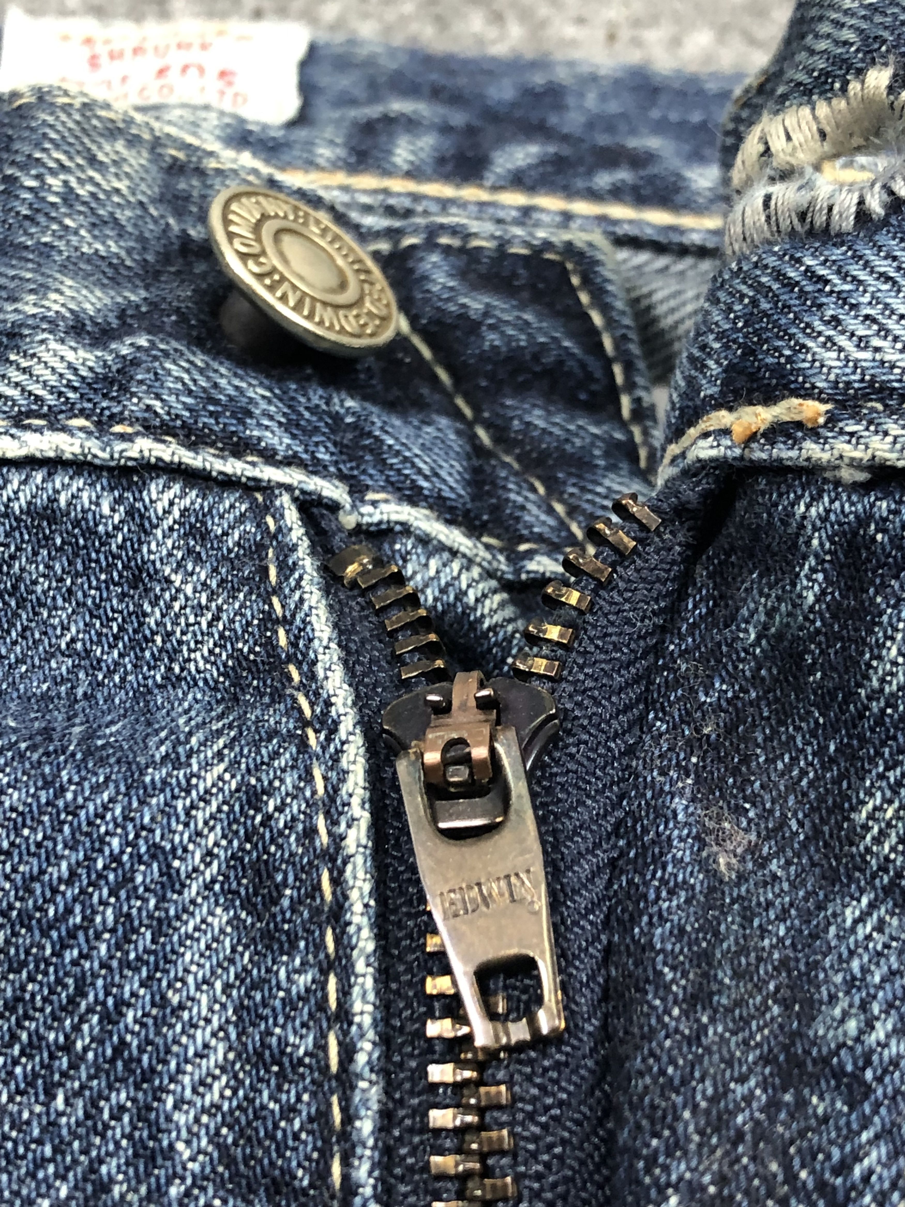 Edwin Vintage Edwin Selvedge Faded Blue Jeans DPP0006 Size US 26 / EU 42 - 8 Thumbnail
