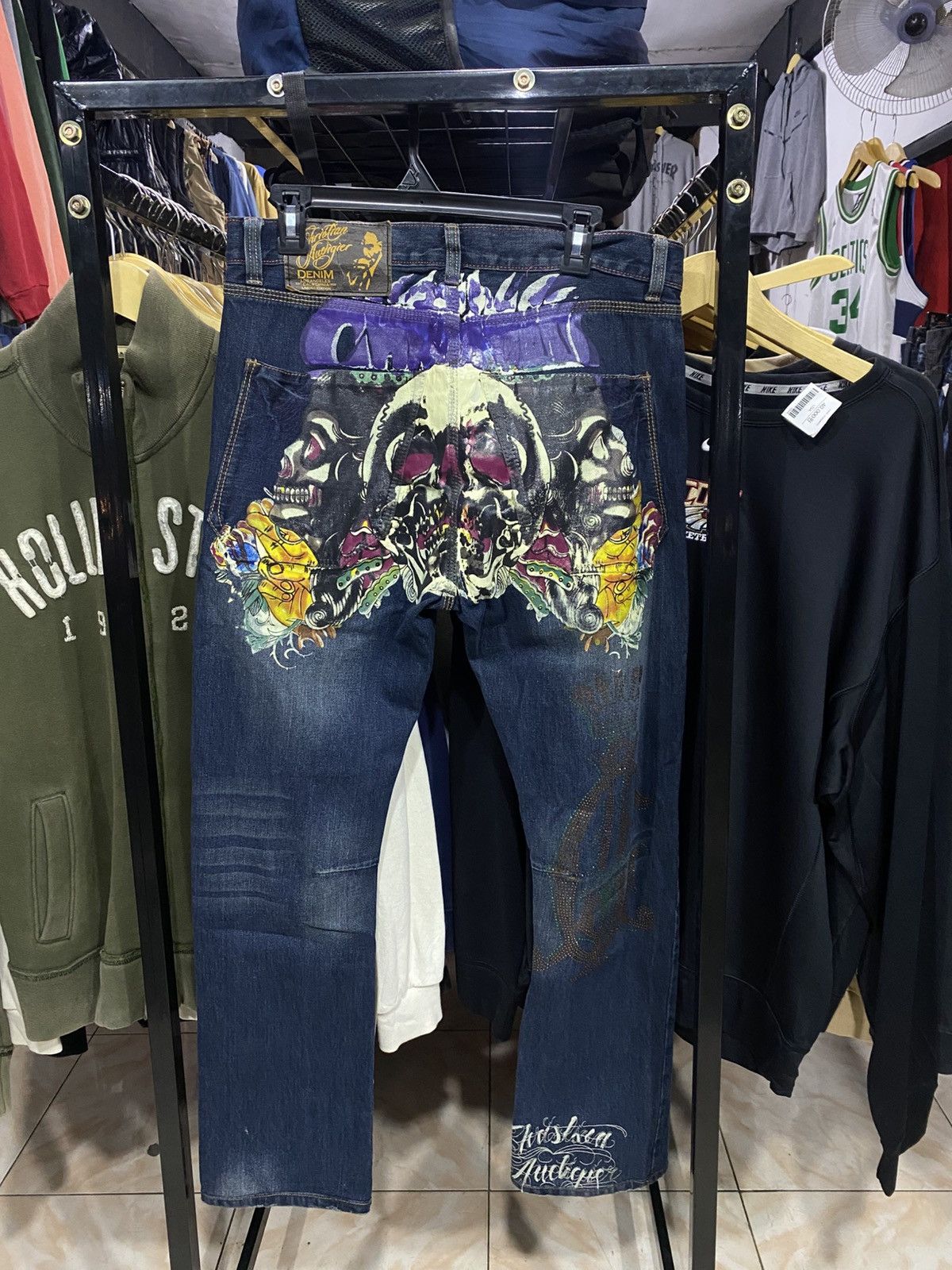 Christian Audigier Rare denim y2k christian audiger Size US 34 / EU 50 - 1 Thumbnail
