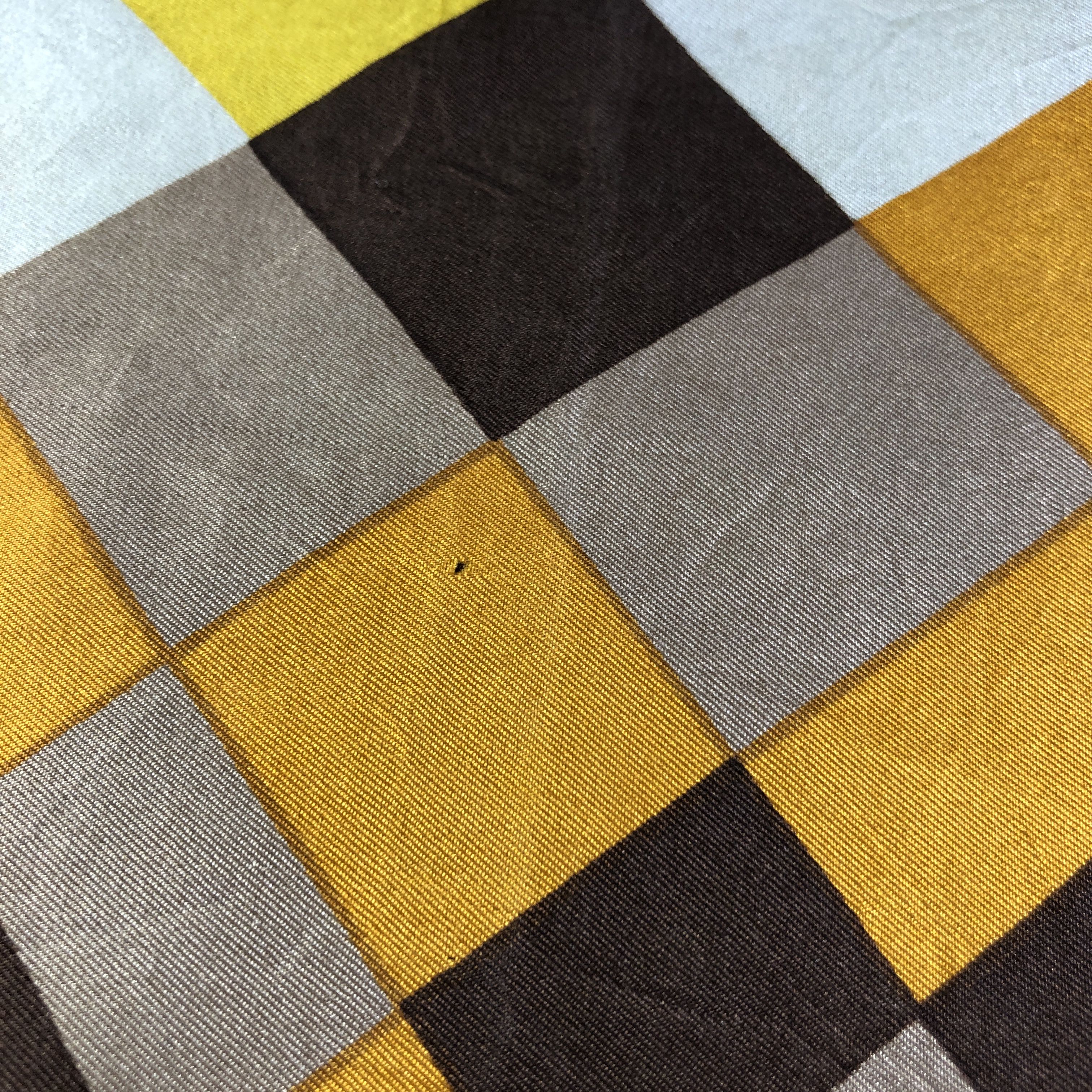 Vintage Roland Munnier Abstract Hand Rolled Silk Scarf M984 Size ONE SIZE - 9 Thumbnail