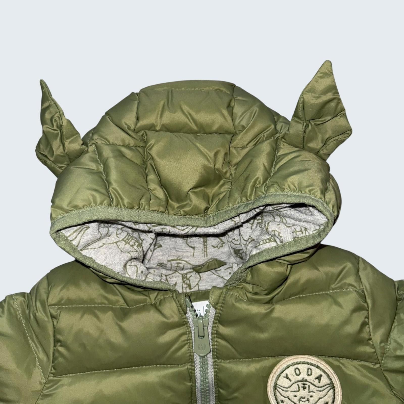 Other Baby Gap Star Wars Yoda Puffer Jacket Olive Green 18-24 M Size US XXS / EU 40 - 2 Thumbnail