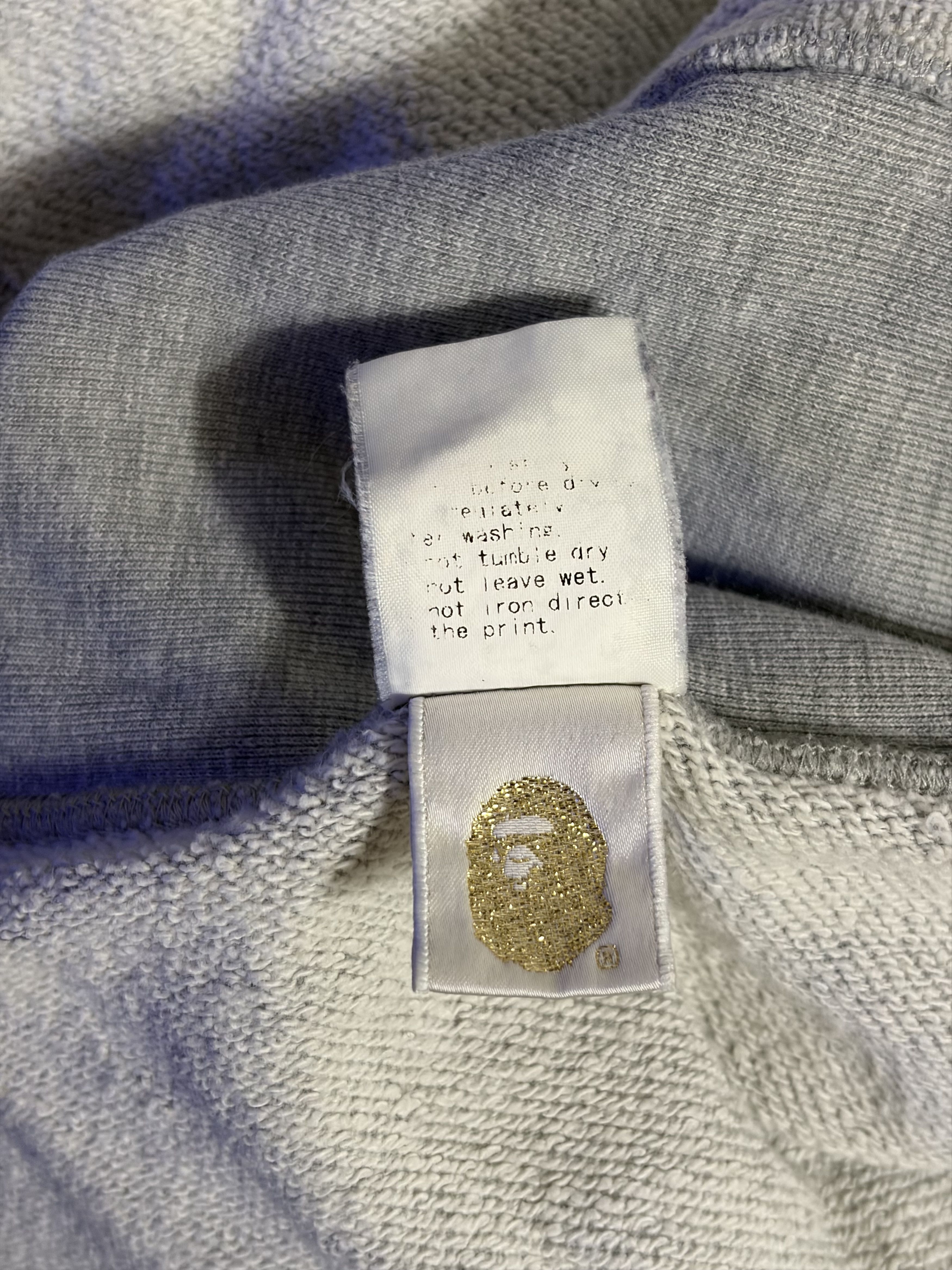 Bape BAPE Classic Ape Head Hoodie Grey XL - Rare 24" P2P Fit Size US XL / EU 56 / 4 - 3 Thumbnail