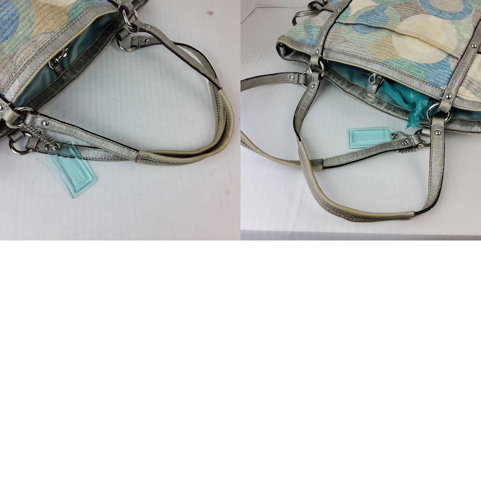 Coach Coach Audrey Metallic Graphic Op Art Cinched Tote 19573 Shoulder Handbag Purse Women Sat in Multi-Color Size ONE SIZE - 10 Thumbnail