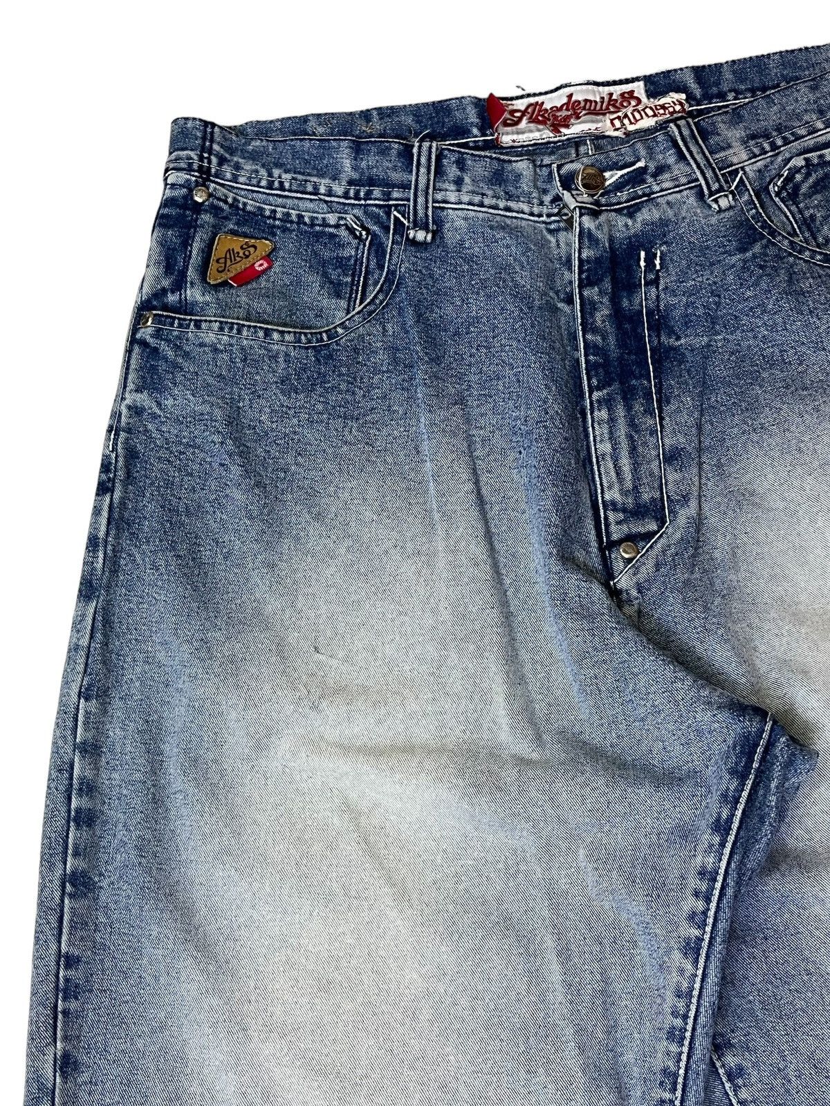 Akademiks BAGGY🔥VINTAGE AKADEMIKS MOOSY BAGGY INSPIRED JNCO JEANS Size US 35 - 5 Thumbnail