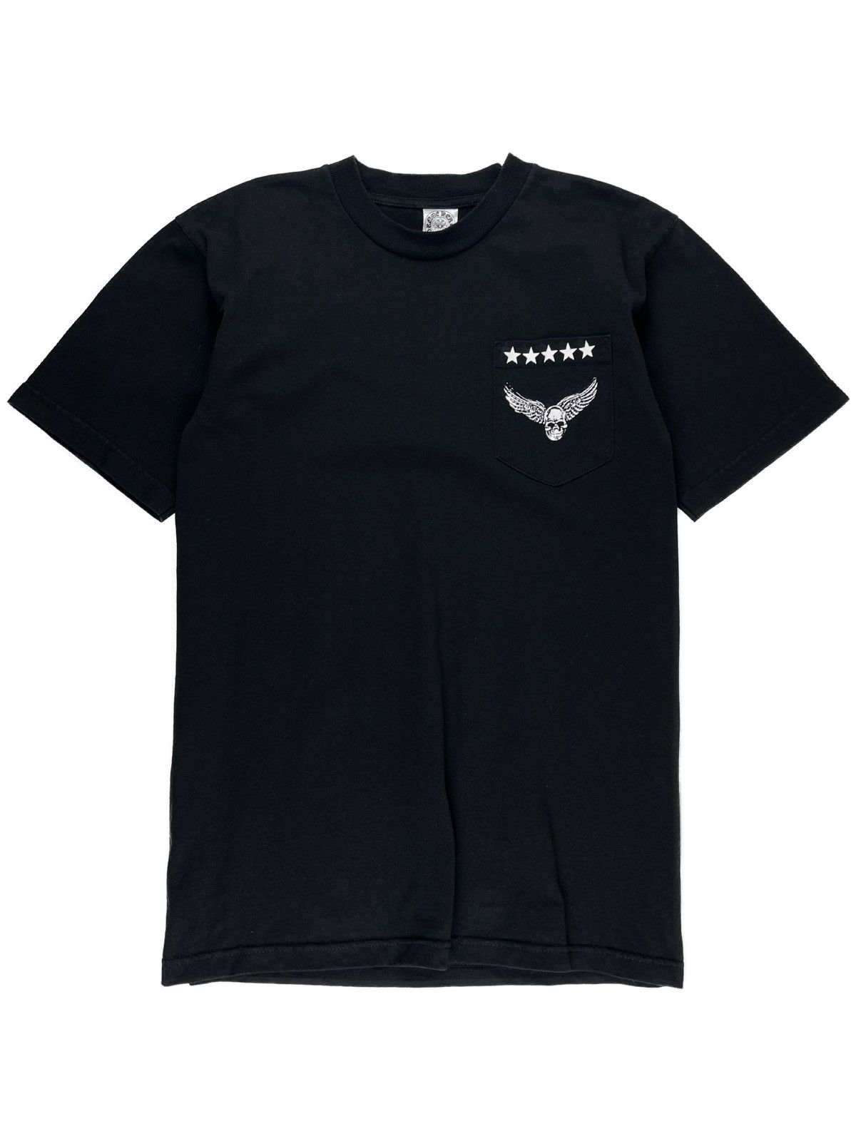 2007 Chrome Hearts Joe Foti Hand Horseman Skull Tshirt Black